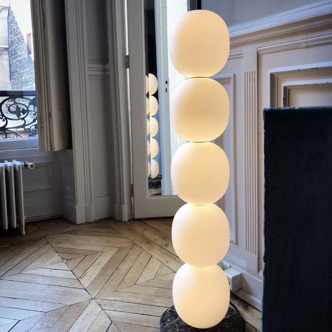 Ceni Minimalist Marble Floor Lamp-Neutral Decor