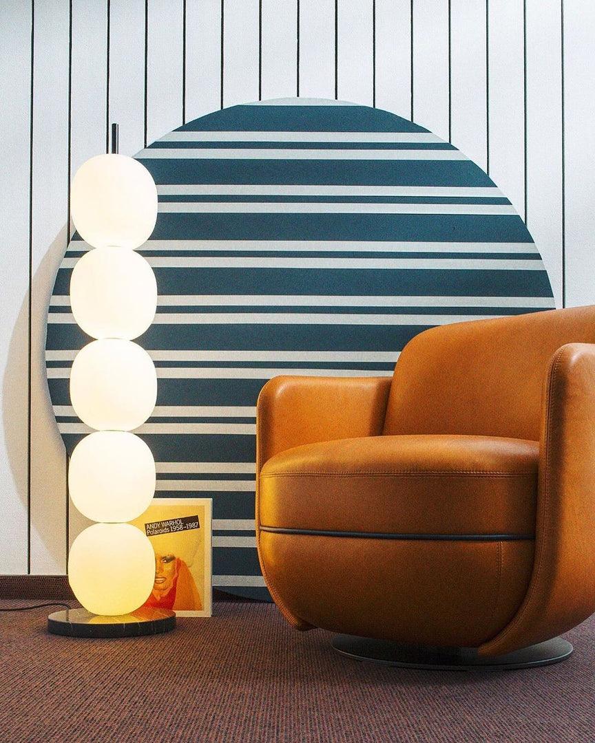 Ceni Minimalist Marble Floor Lamp-Neutral Decor