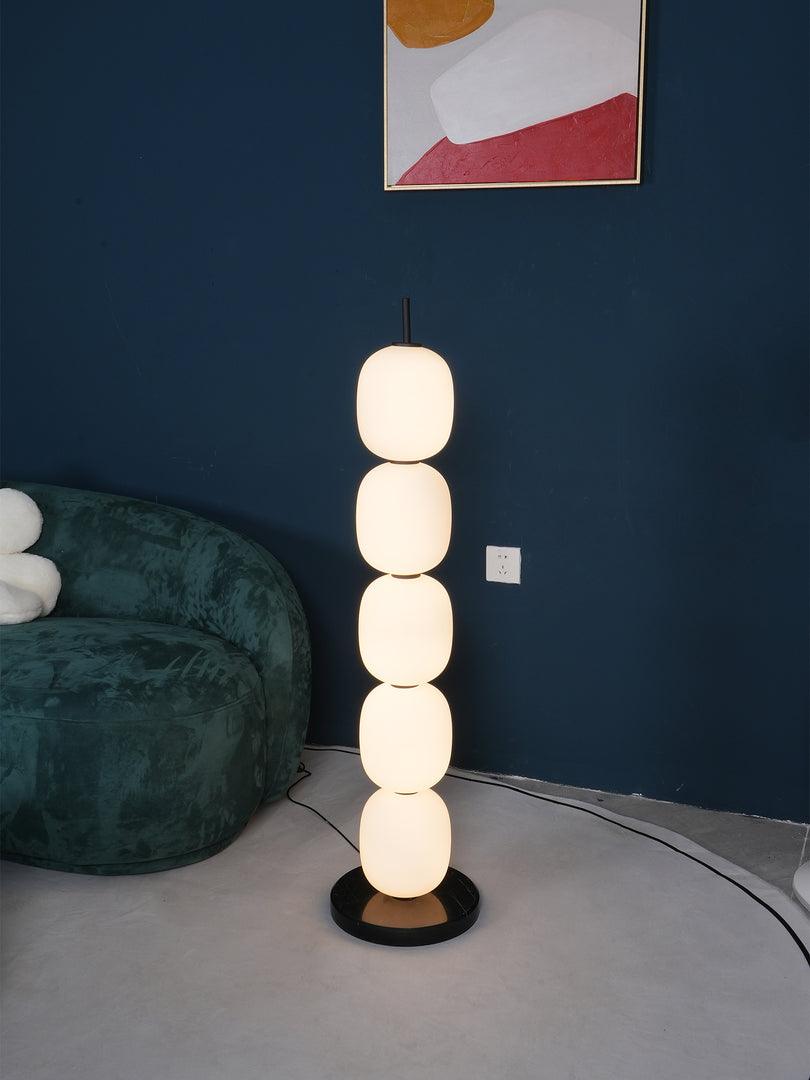 Ceni Minimalist Marble Floor Lamp-Neutral Decor
