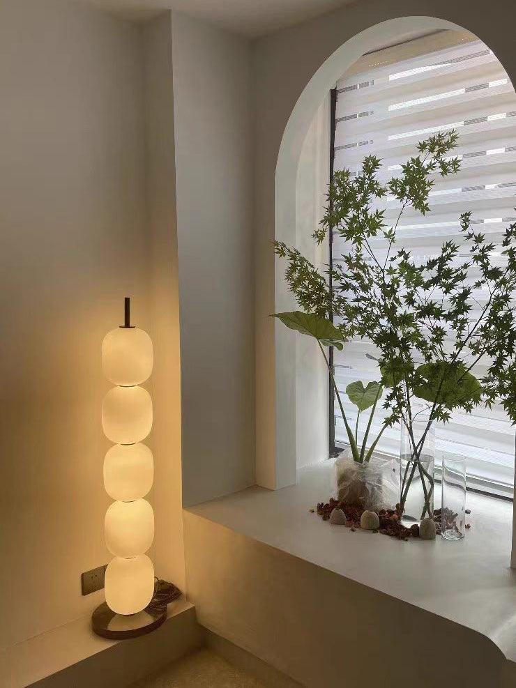 Ceni Minimalist Marble Floor Lamp-Neutral Decor