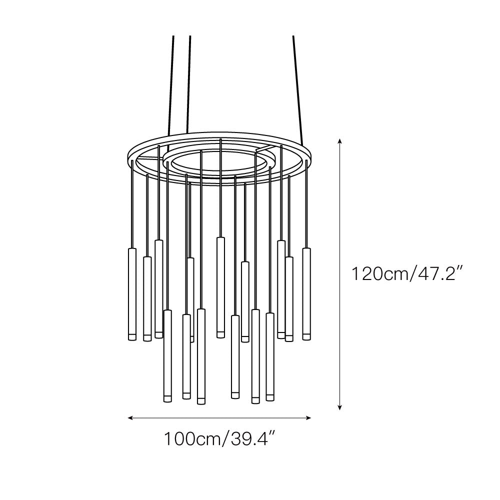 Apollo Brass Chandelier