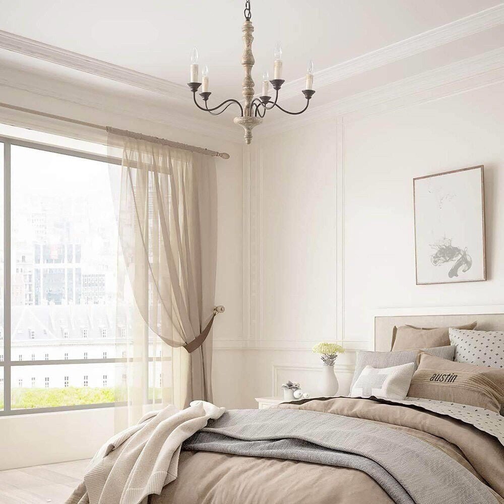 Aurora Chandelier Candlestick Farmhouse Rustic-Neutral Decor