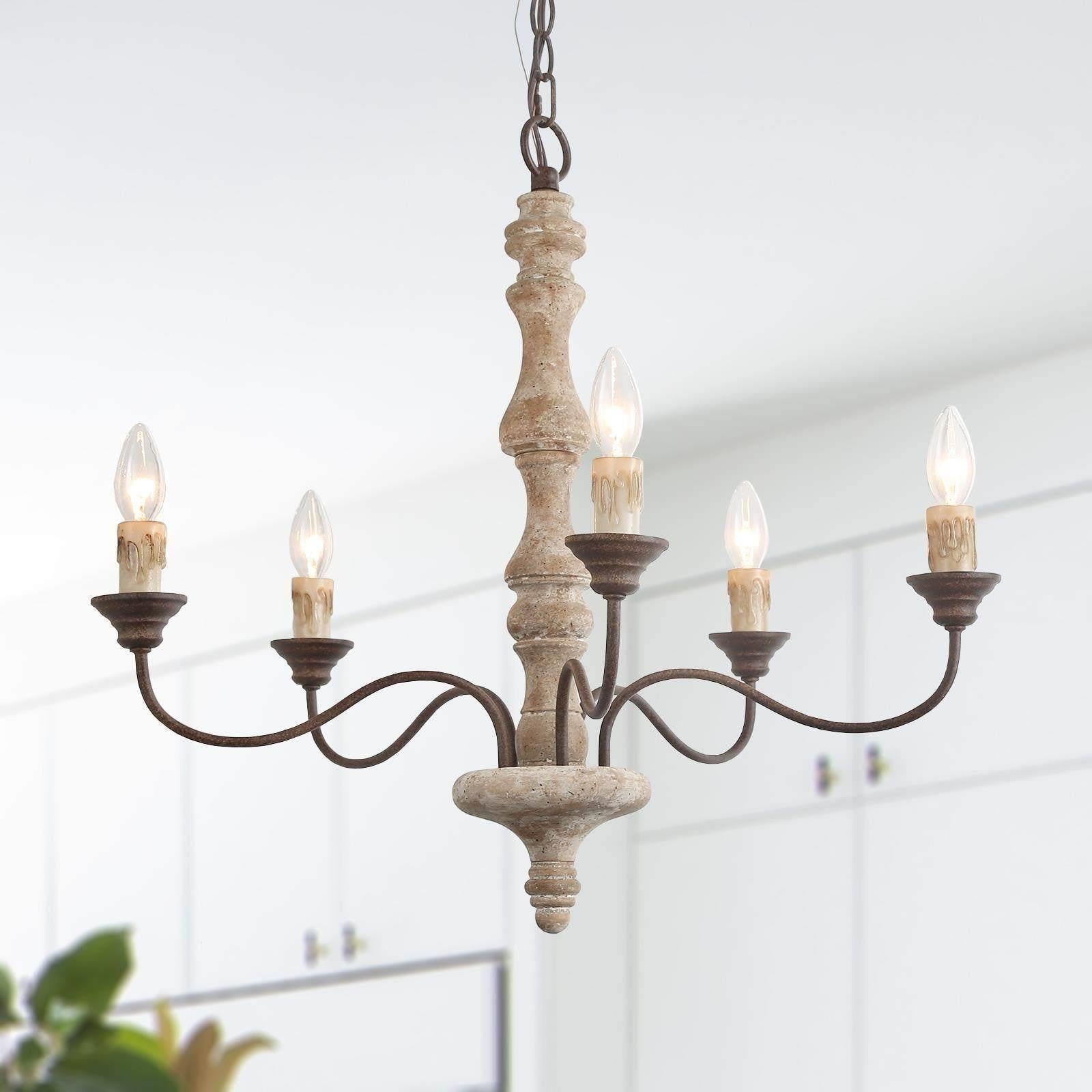 Aurora Chandelier Candlestick Farmhouse Rustic-Neutral Decor