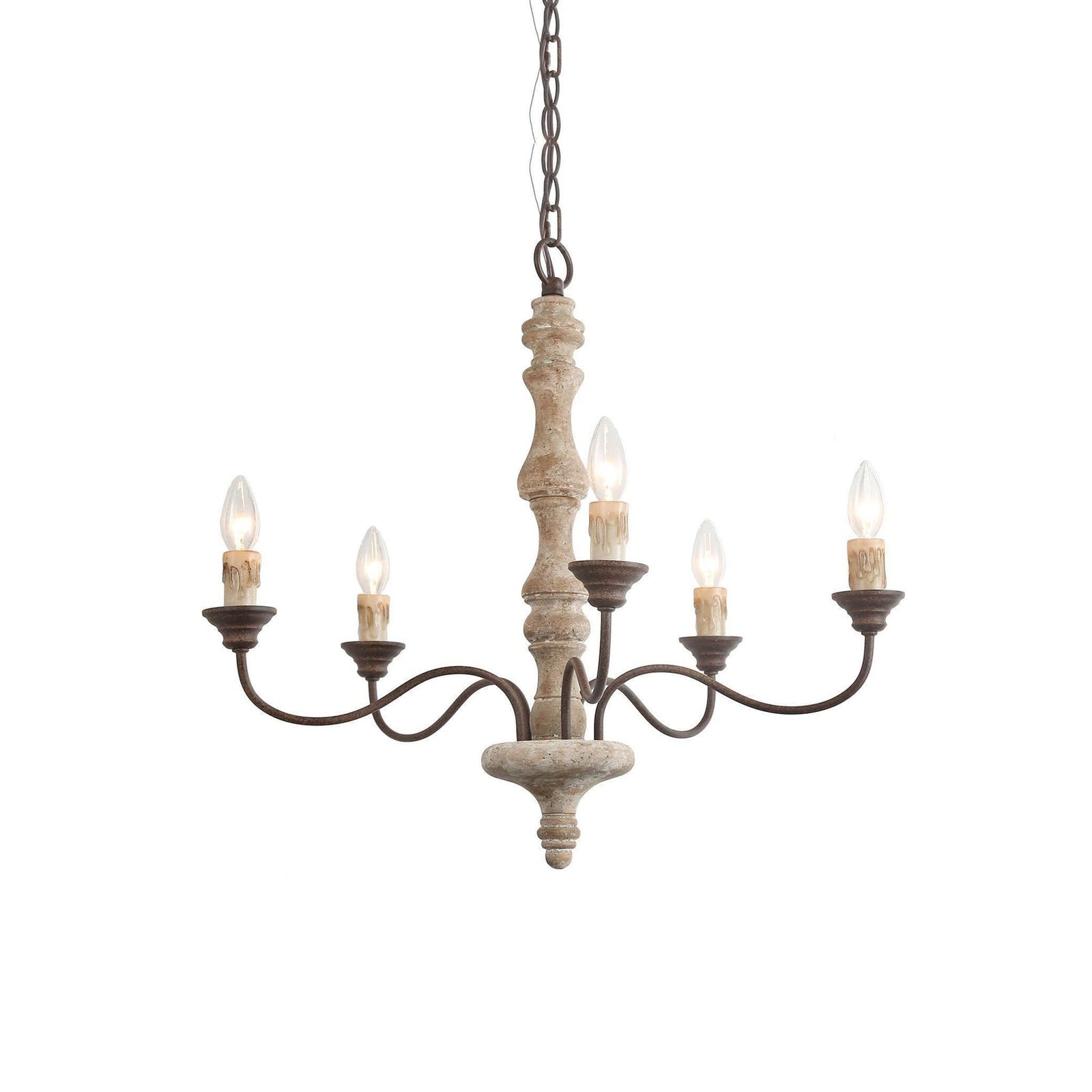 Aurora Chandelier Candlestick Farmhouse Rustic-Neutral Decor