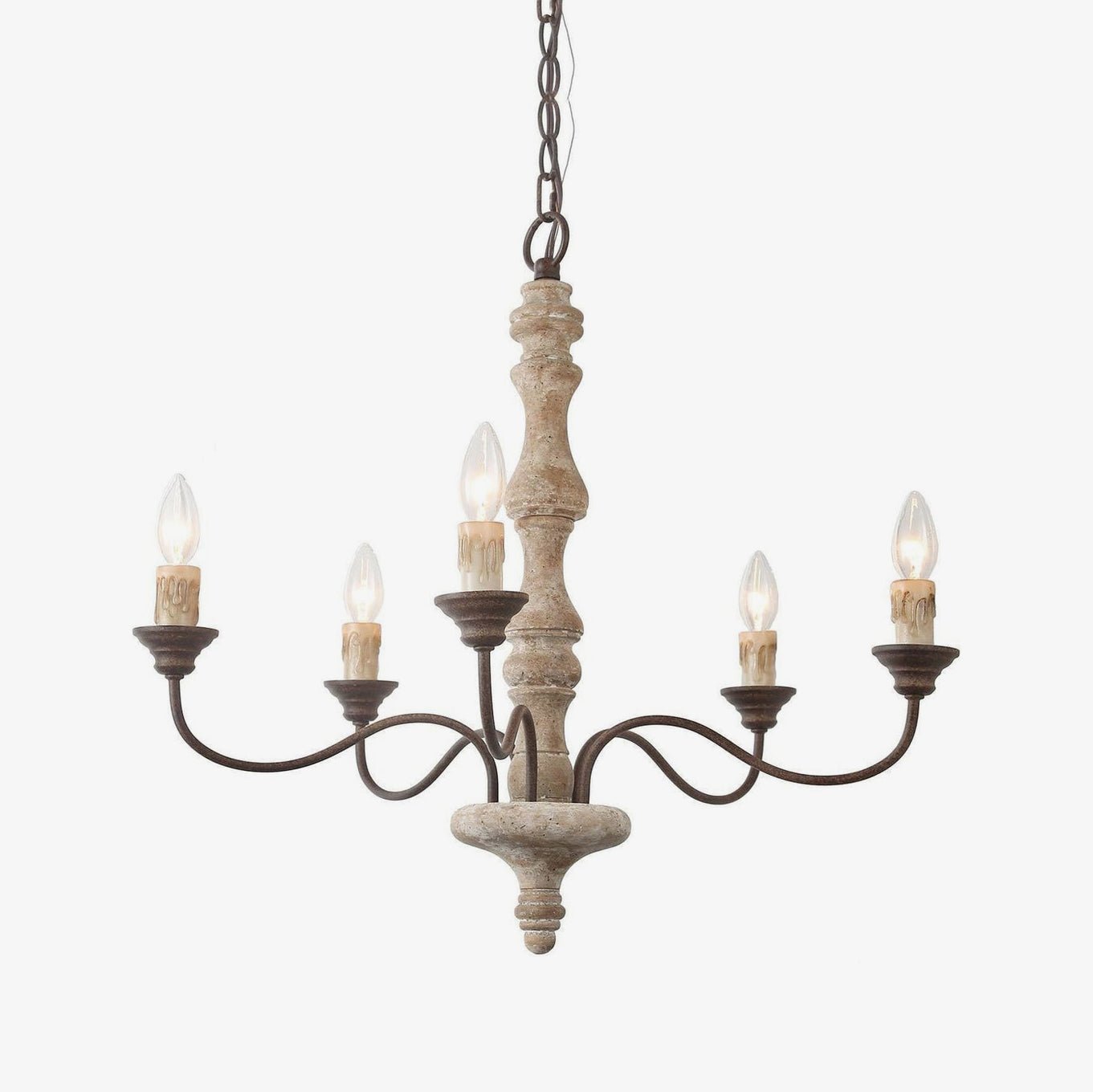Aurora Chandelier Candlestick Farmhouse Rustic-Neutral Decor