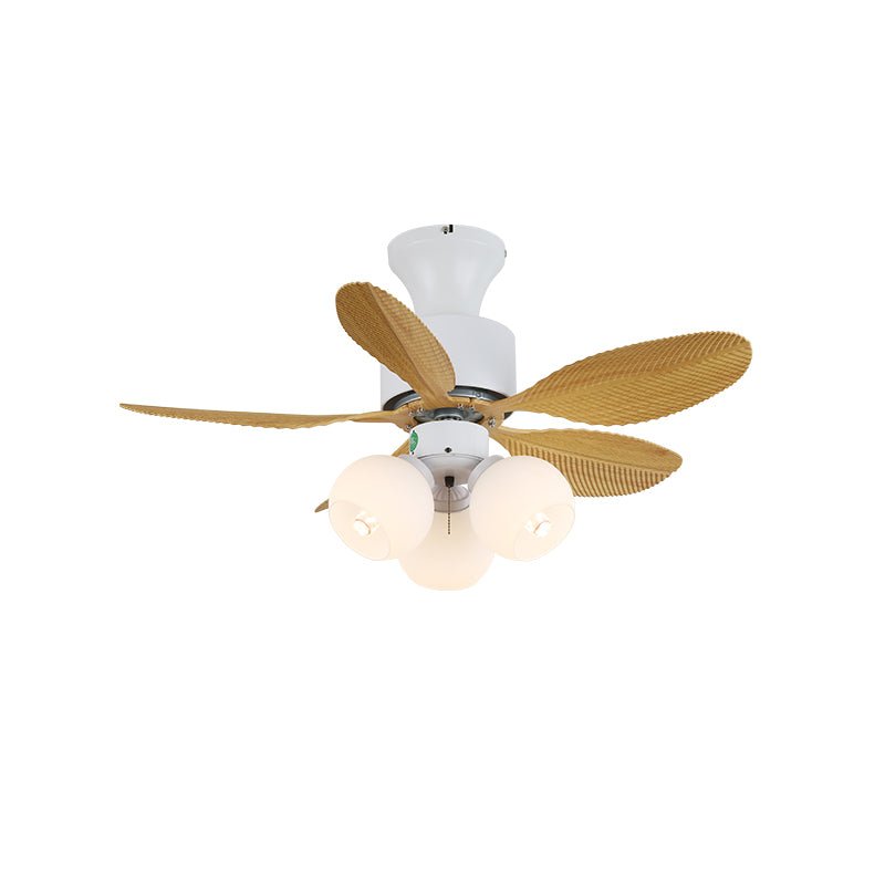 Liora Colorful Glass Ceiling Fan Light-Neutral Decor