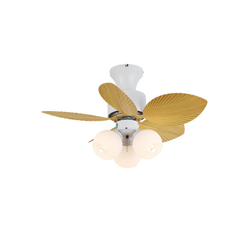 Liora Colorful Glass Ceiling Fan Light-Neutral Decor