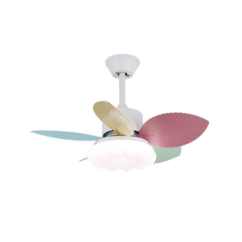 Liora Colorful Glass Ceiling Fan Light-Neutral Decor