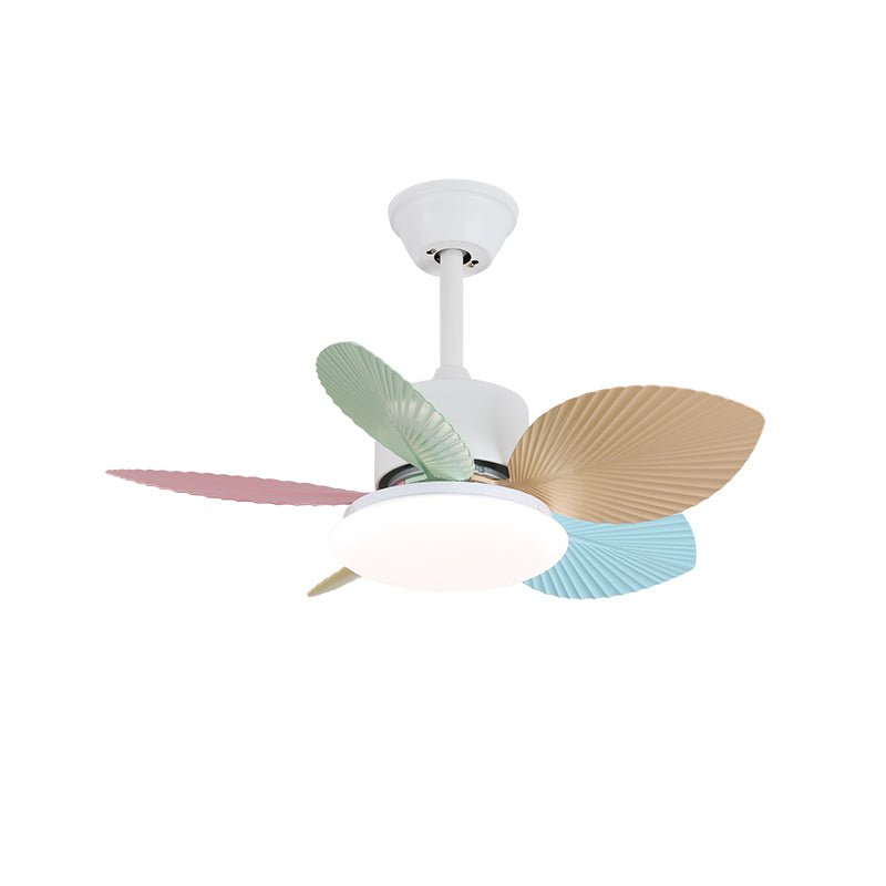 Liora Colorful Glass Ceiling Fan Light-Neutral Decor