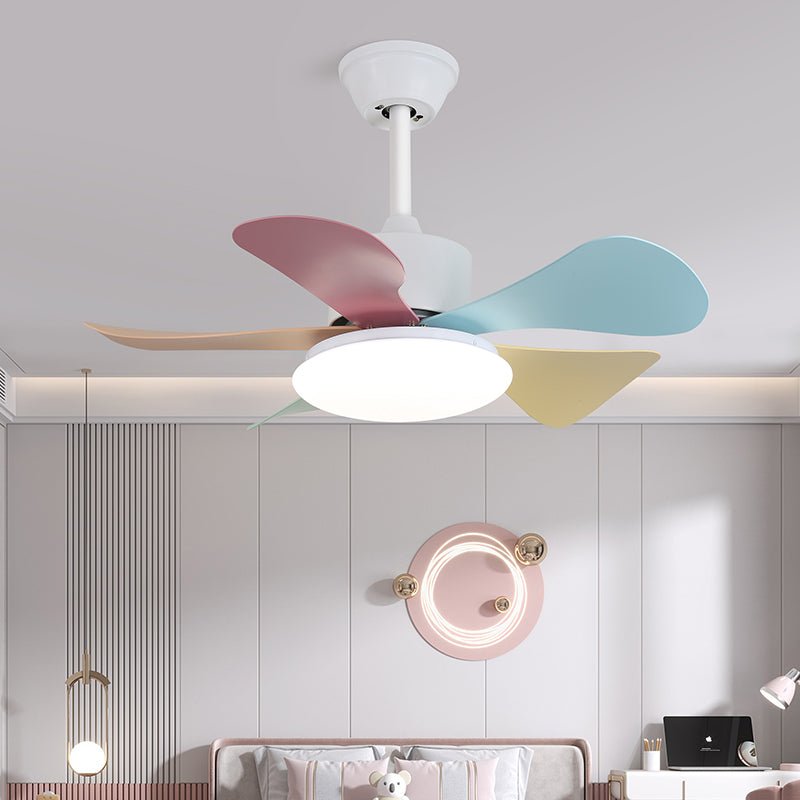 Liora Colorful Glass Ceiling Fan Light-Neutral Decor