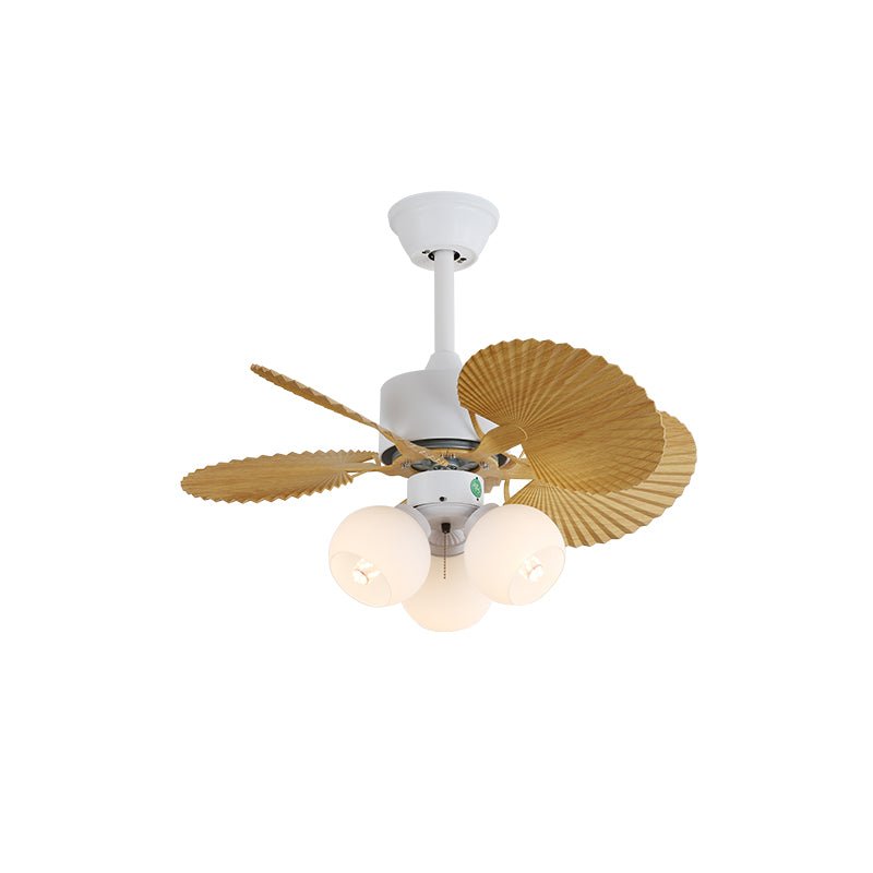 Liora Colorful Glass Ceiling Fan Light-Neutral Decor