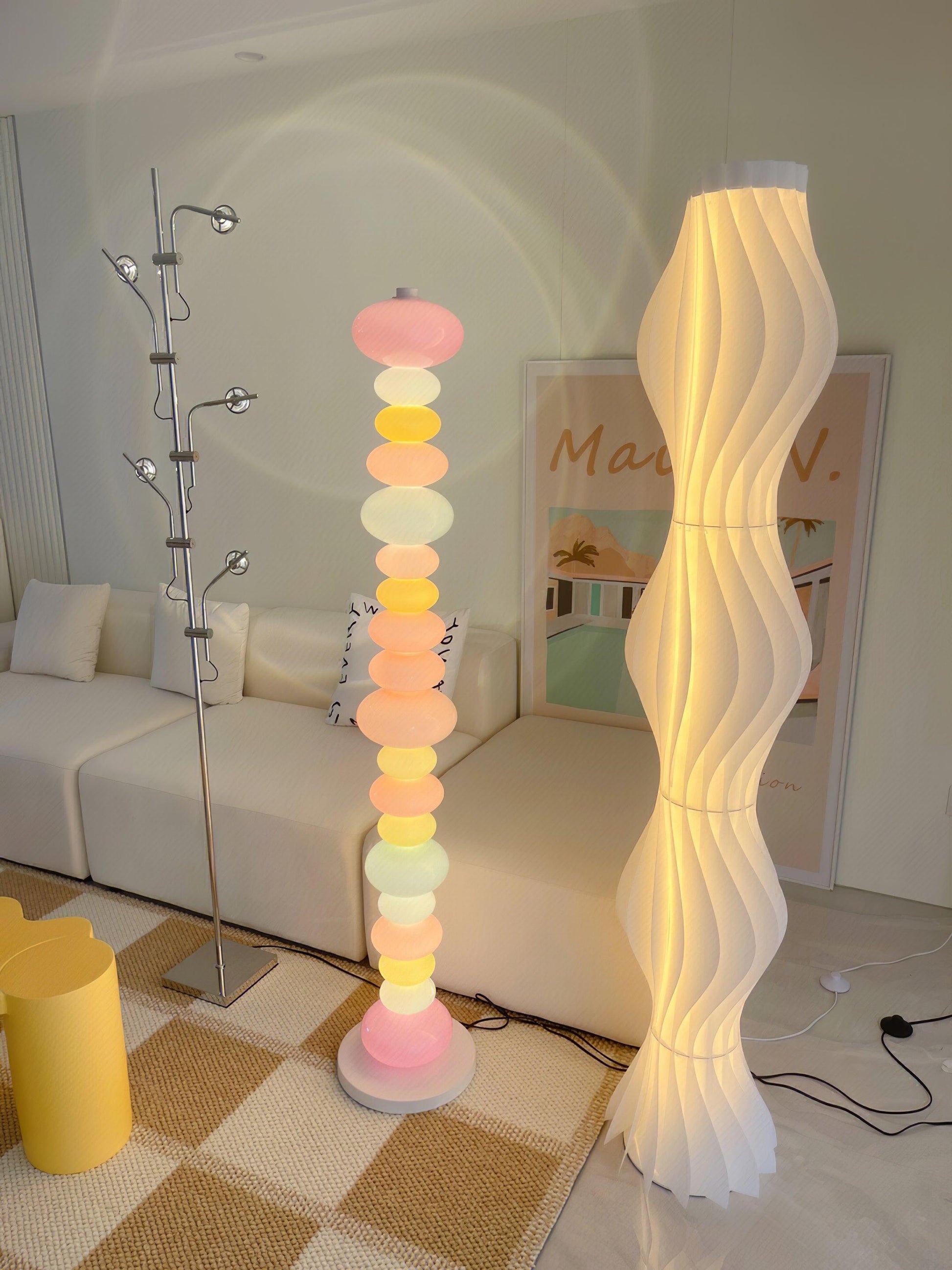 Avelare Marble Atristic Floor Lamp-Neutral Decor