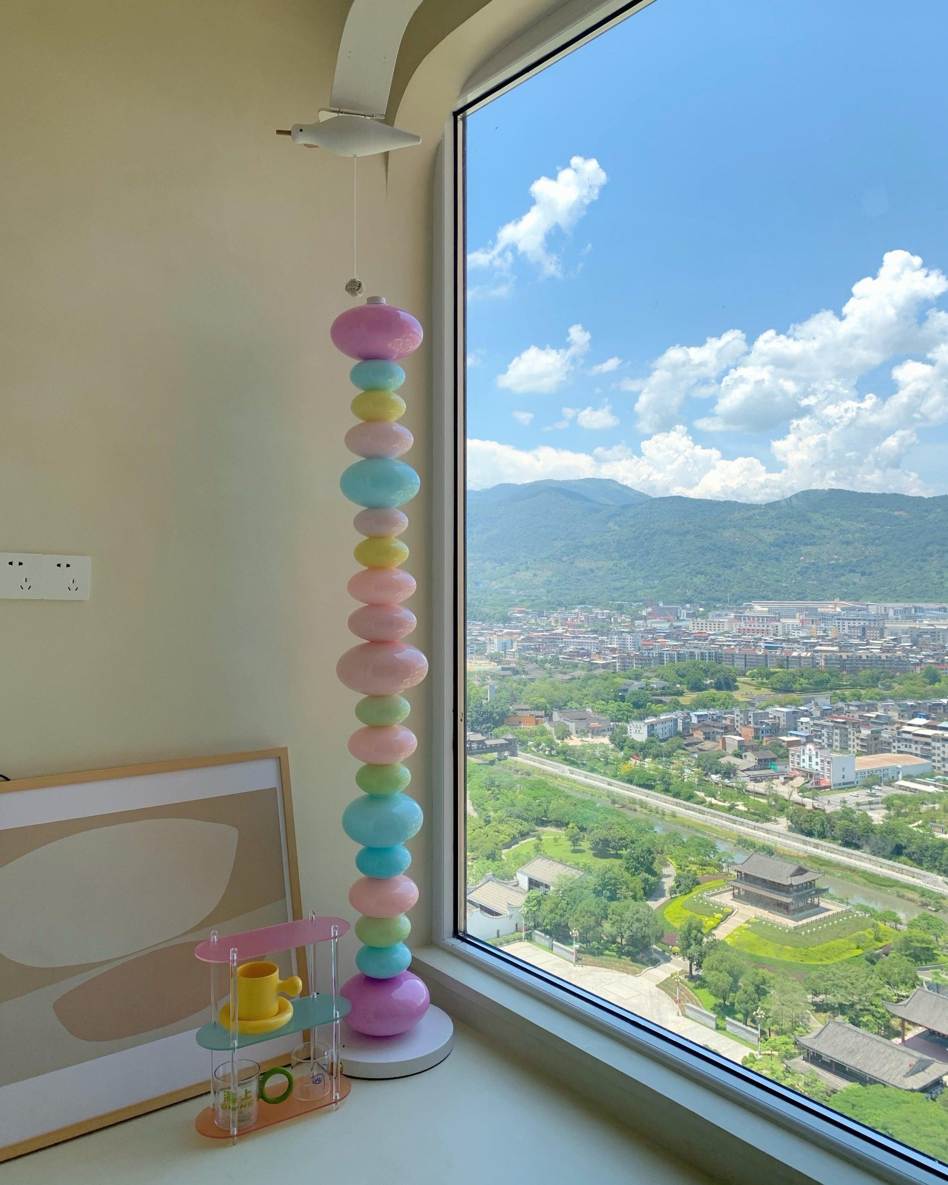 Avelare Marble Atristic Floor Lamp-Neutral Decor