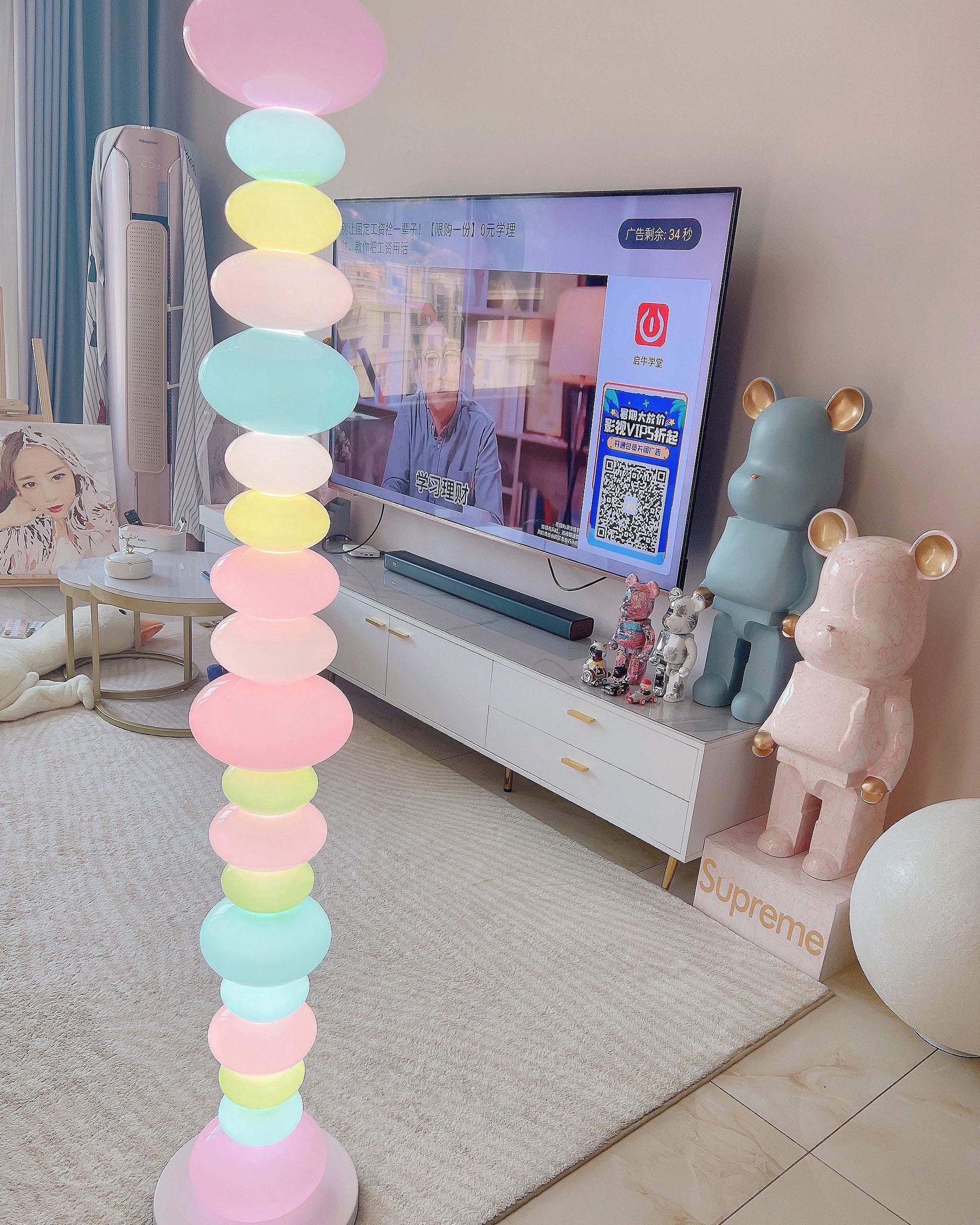 Avelare Marble Atristic Floor Lamp-Neutral Decor