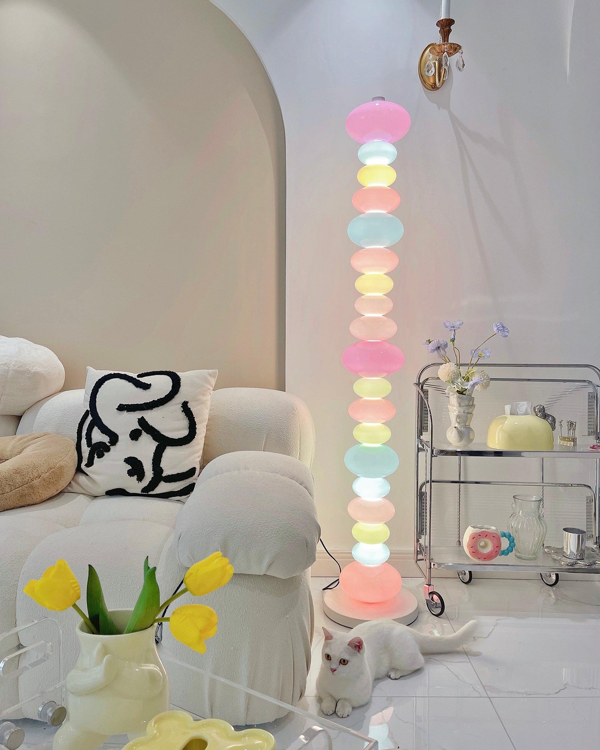 Avelare Marble Atristic Floor Lamp-Neutral Decor
