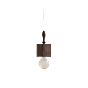 Cano Pendant Light in walnut wood finish, model A shape.