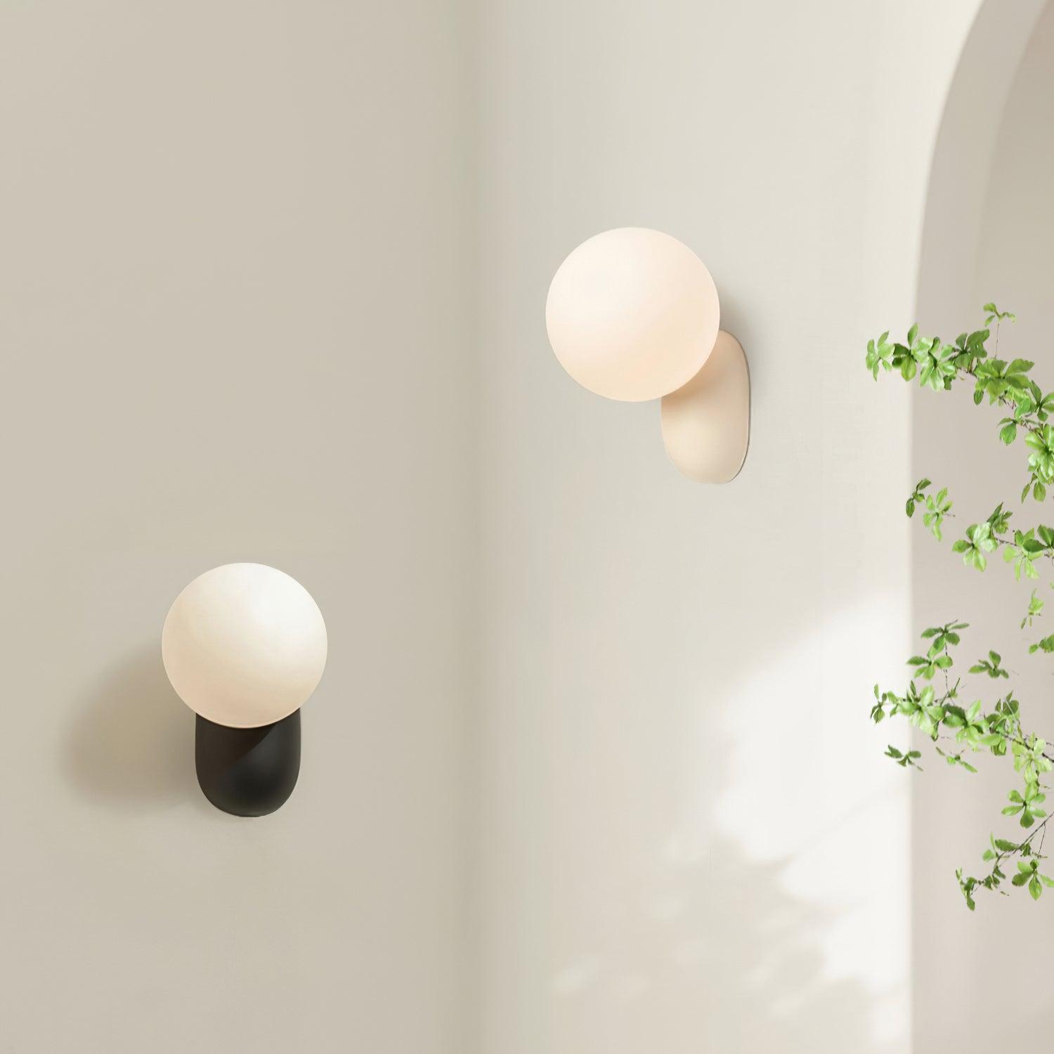 Nelo Minimalist Globe Wall Sconce-Neutral Decor