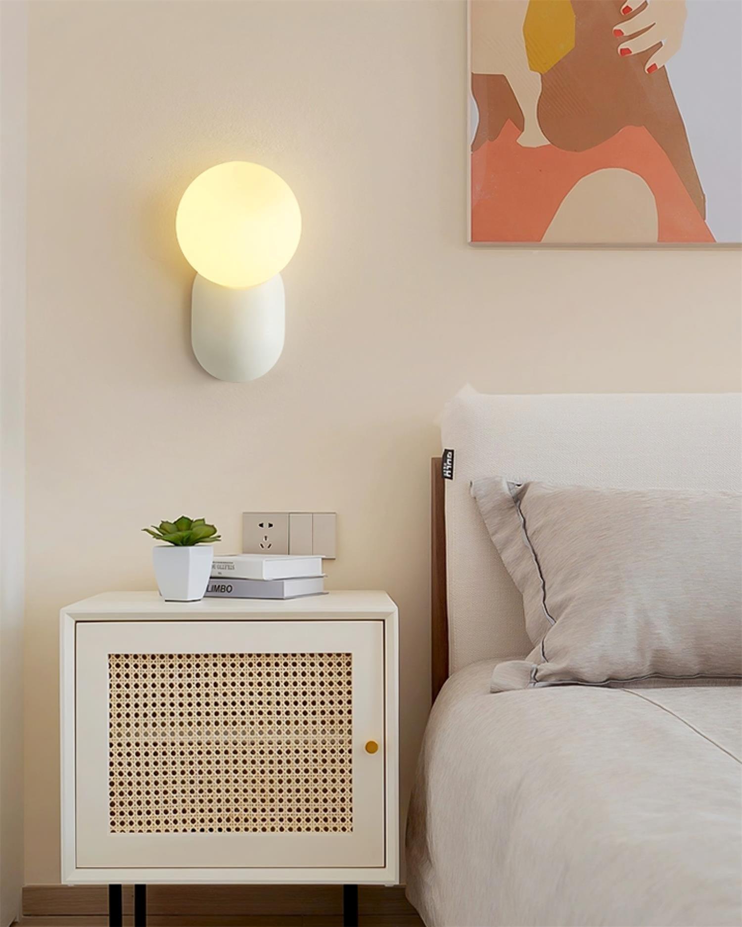 Nelo Minimalist Globe Wall Sconce-Neutral Decor