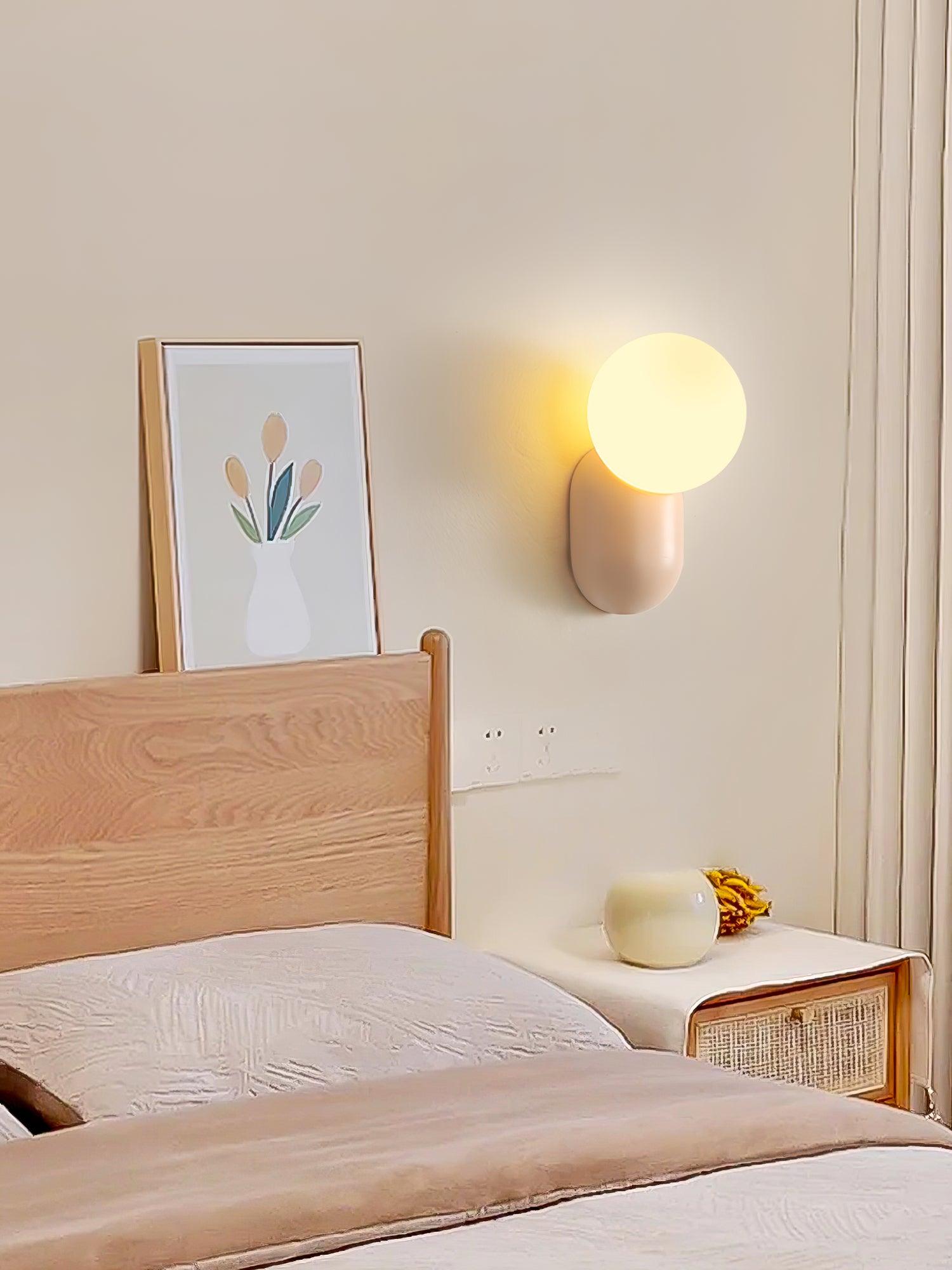 Nelo Minimalist Globe Wall Sconce-Neutral Decor