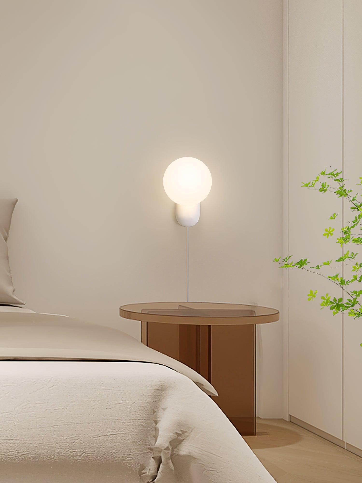 Nelo Minimalist Globe Wall Sconce-Neutral Decor