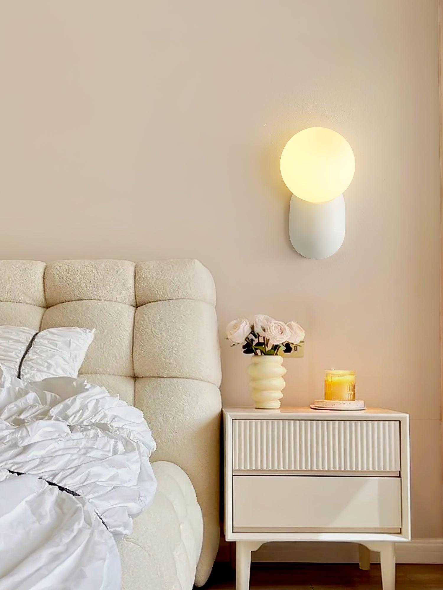 Nelo Minimalist Globe Wall Sconce-Neutral Decor