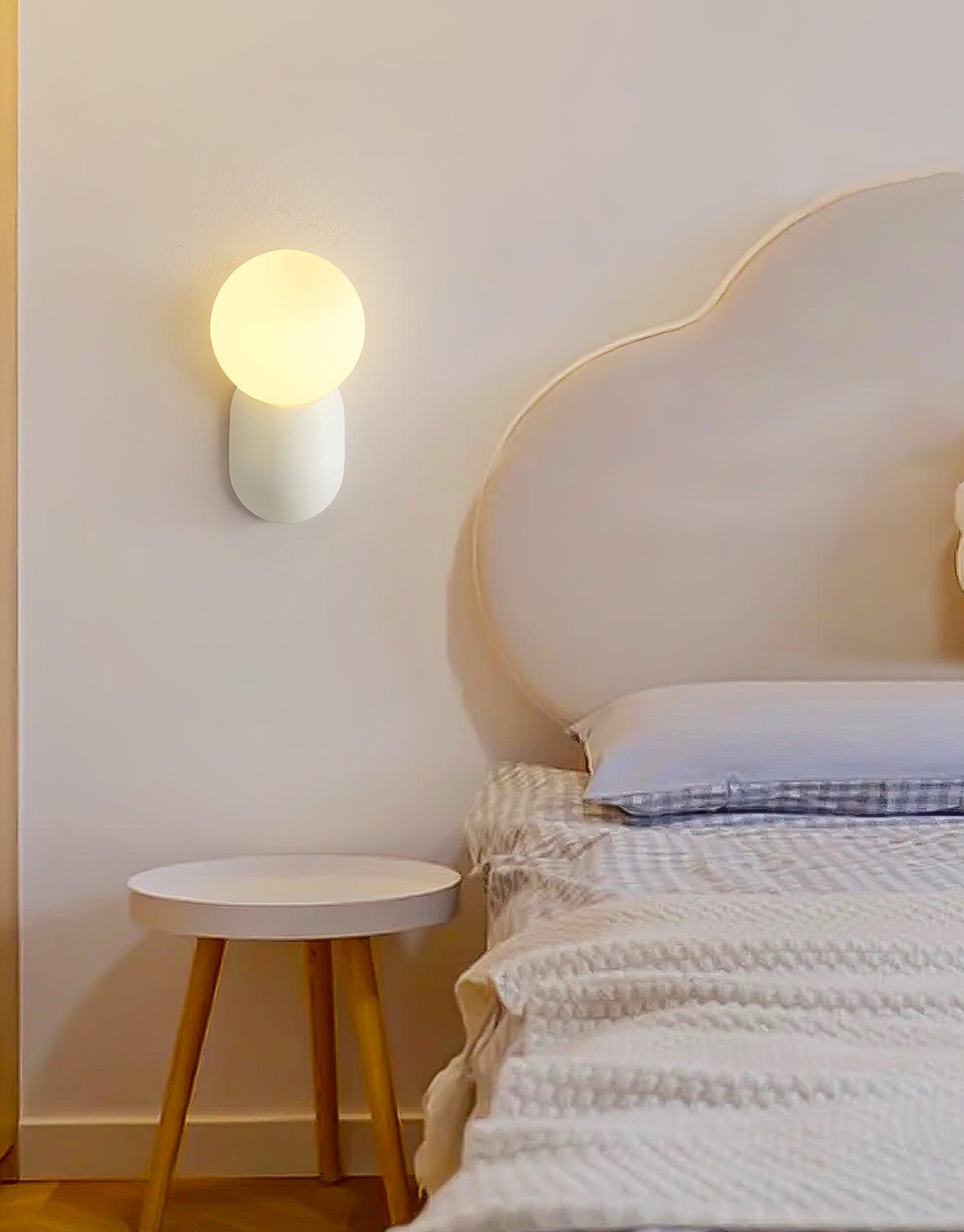 Nelo Minimalist Globe Wall Sconce-Neutral Decor