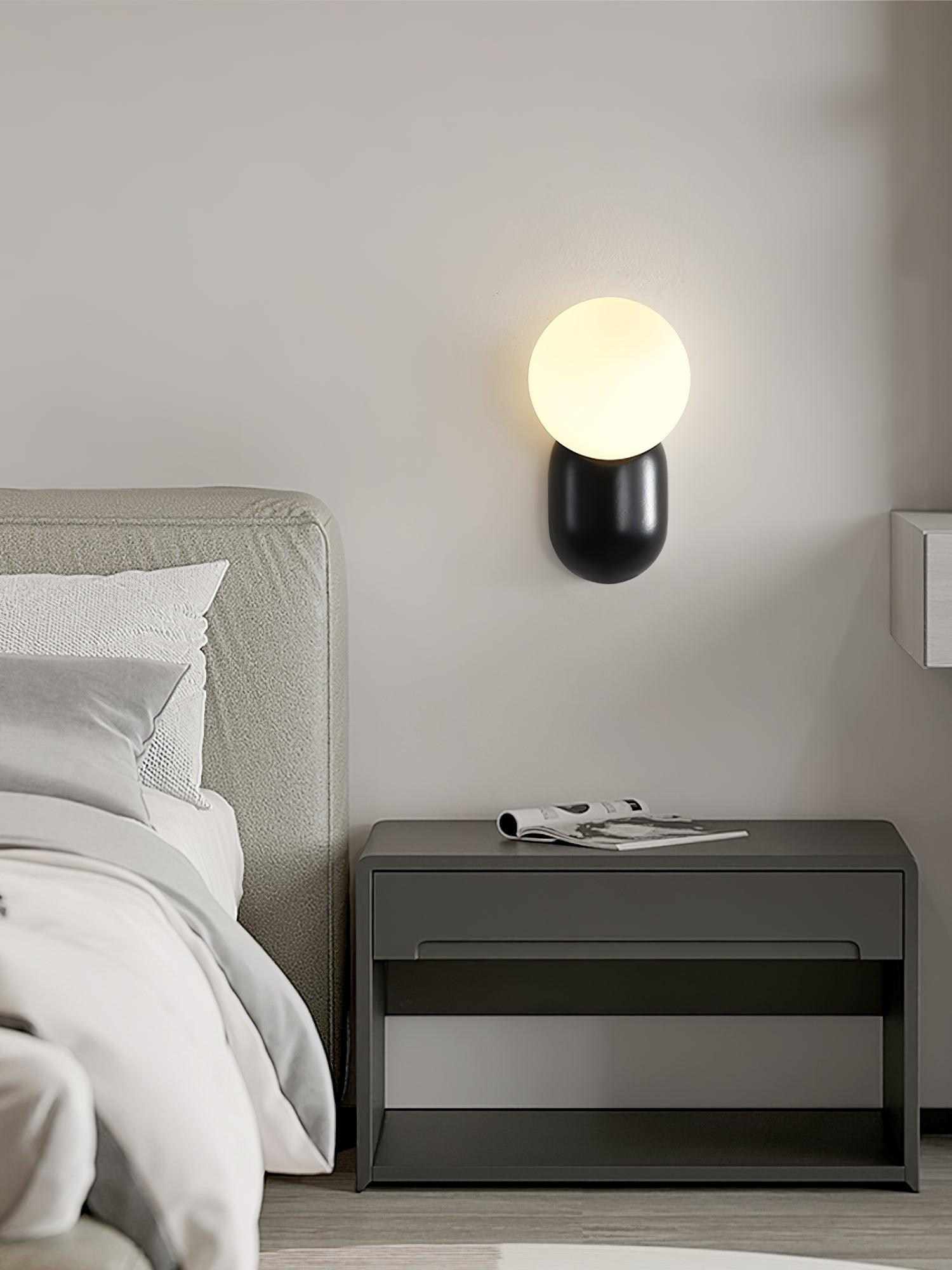 Nelo Minimalist Globe Wall Sconce-Neutral Decor