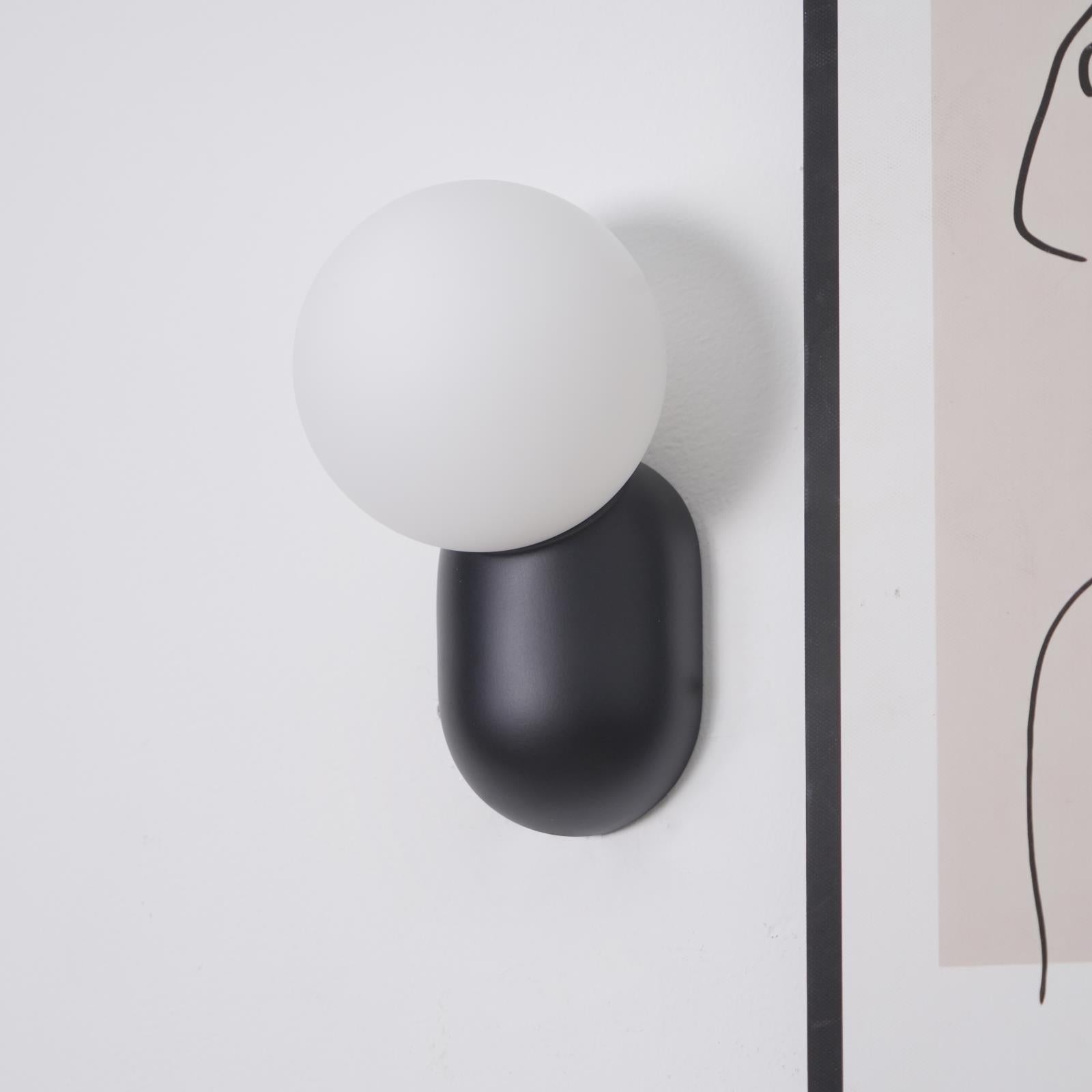 Nelo Minimalist Globe Wall Sconce-Neutral Decor