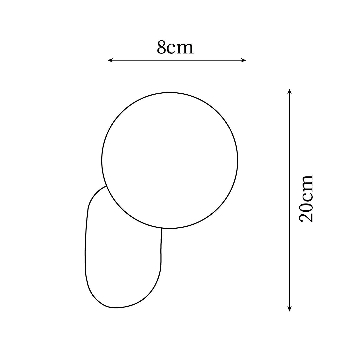 Nelo Minimalist Globe Wall Sconce-Neutral Decor