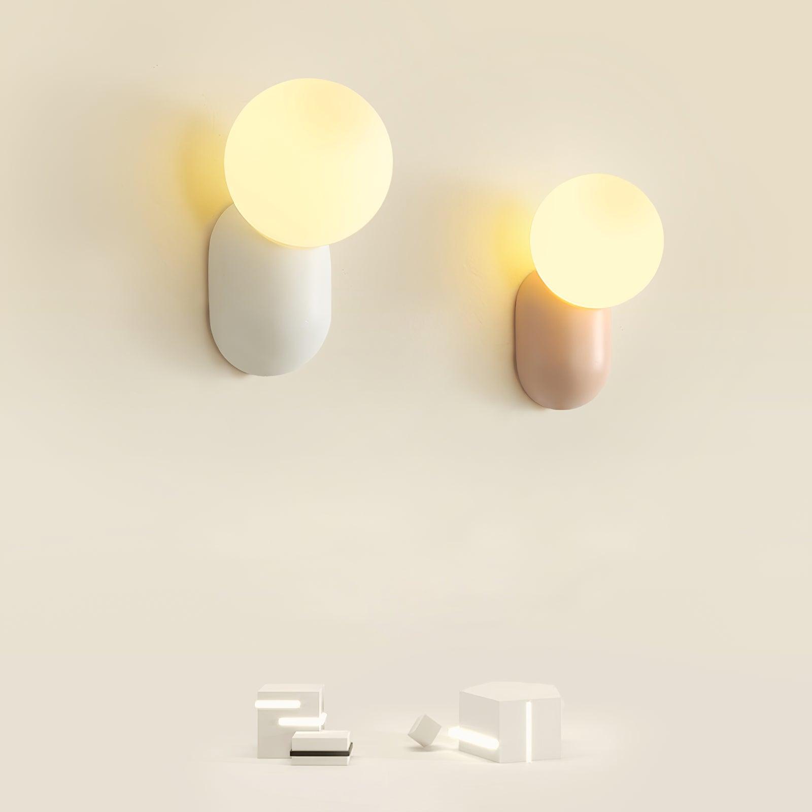 Nelo Minimalist Globe Wall Sconce-Neutral Decor