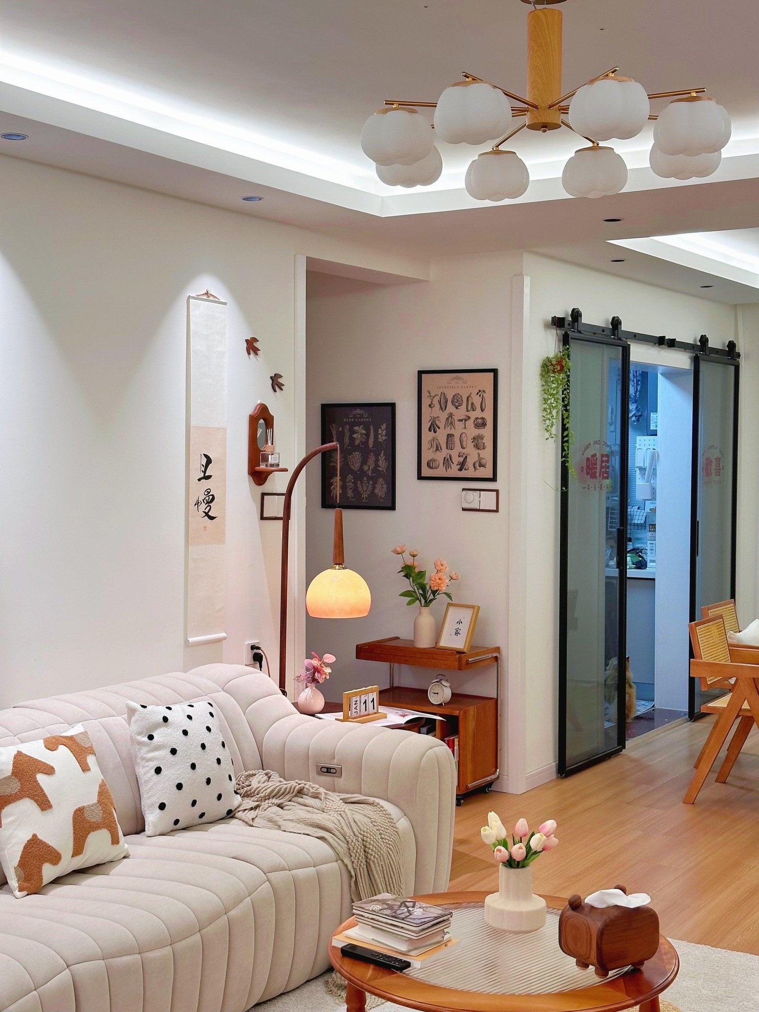 Fior Modern Wood Floor Lamp-Neutral Decor