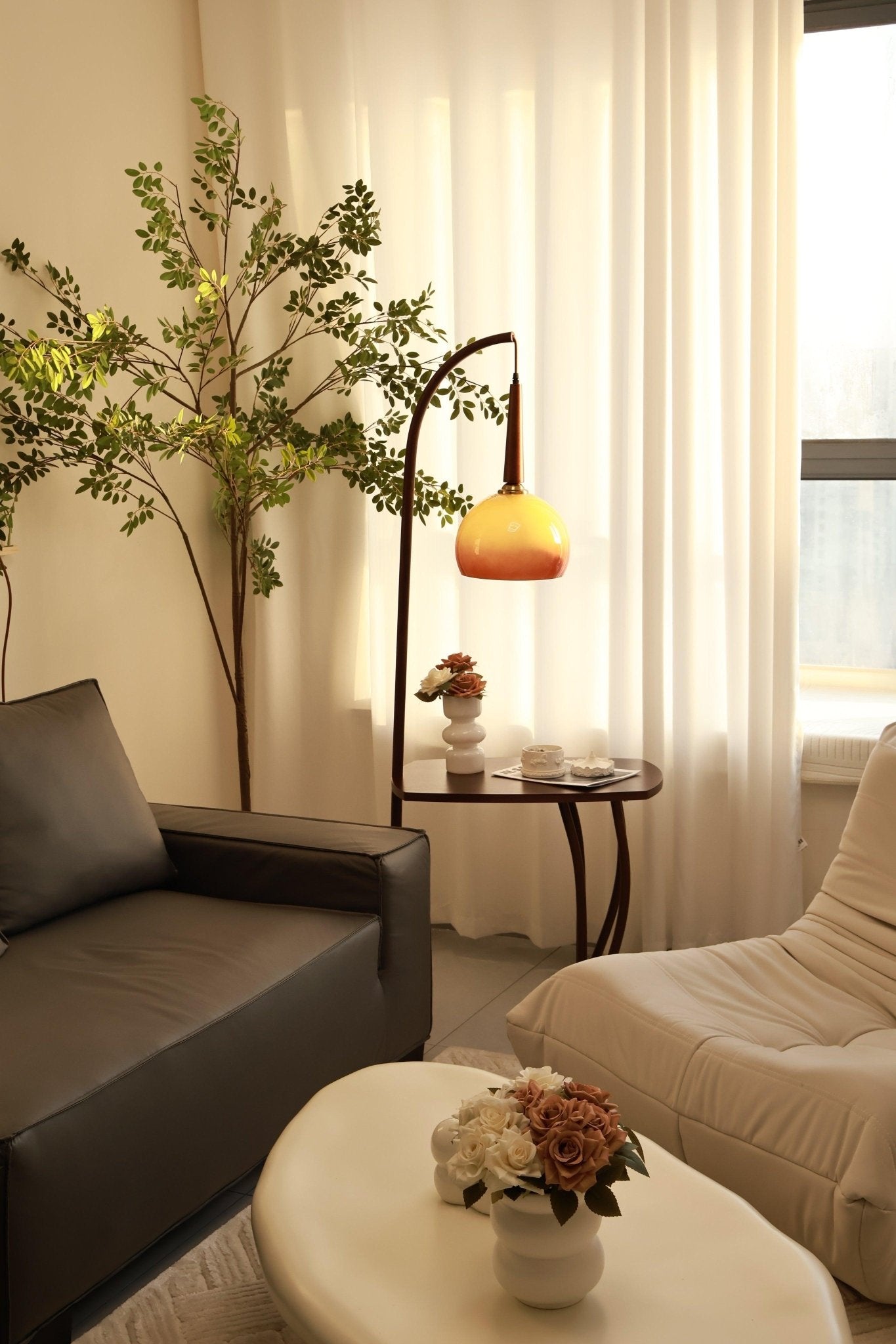 Fior Modern Wood Floor Lamp-Neutral Decor