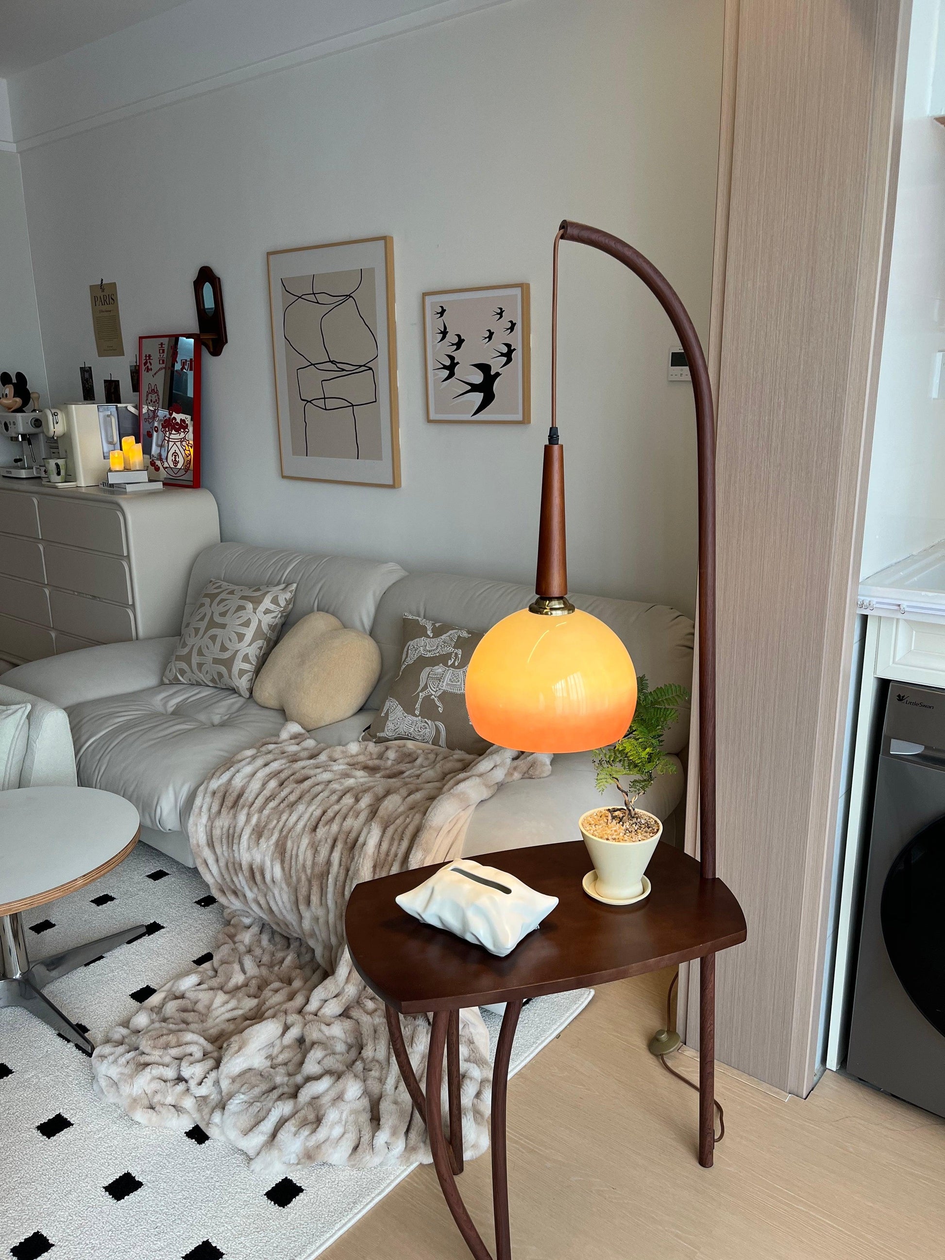 Fior Modern Wood Floor Lamp-Neutral Decor