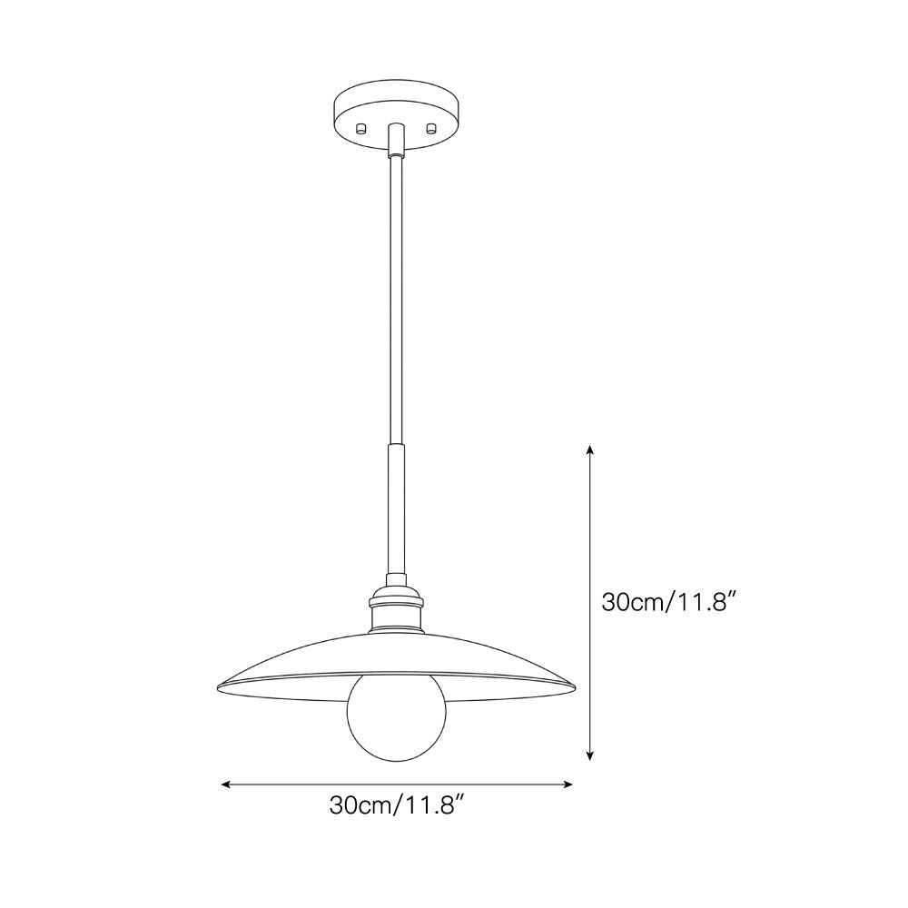 Cantina Pendant Lamp in black finish against a light background.