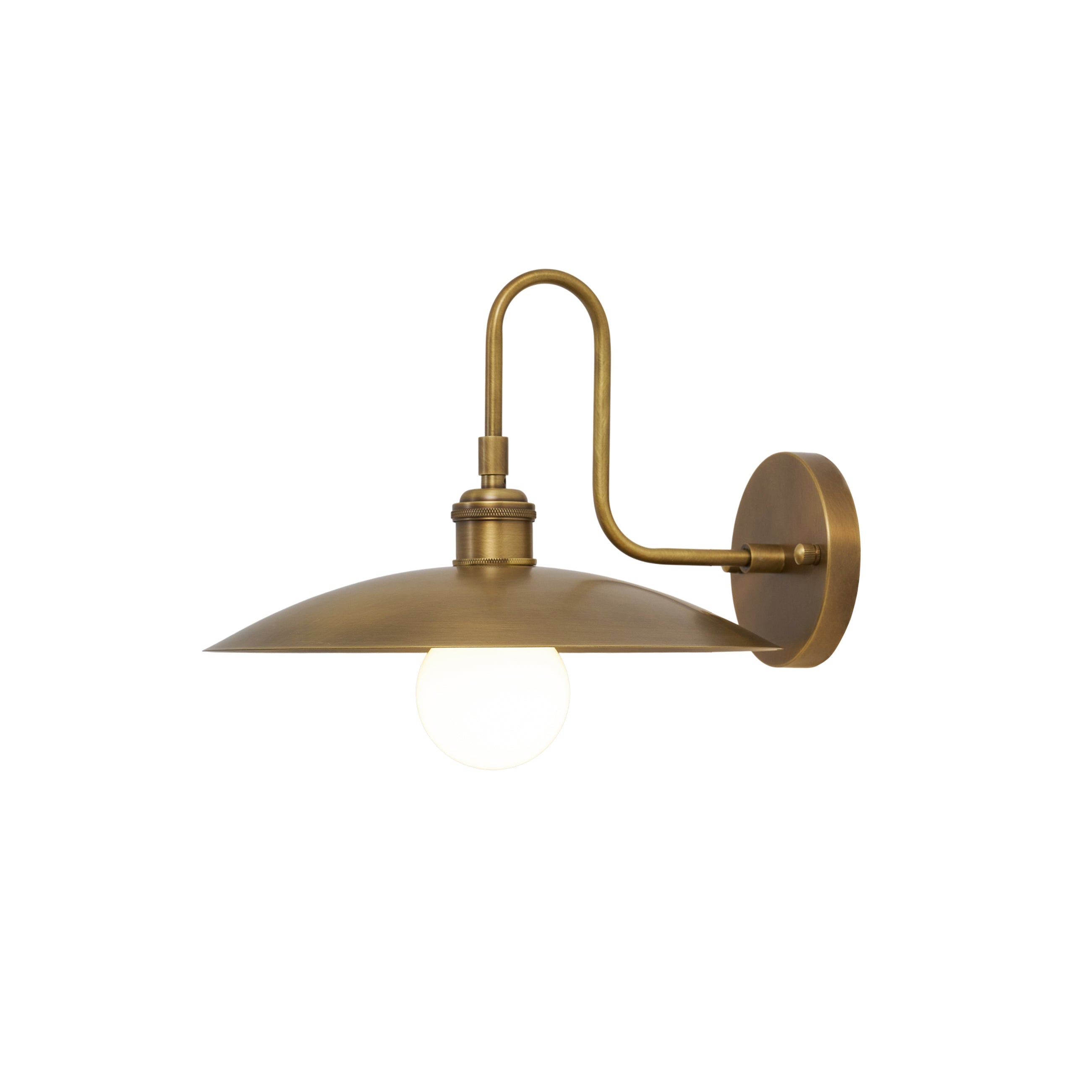 Cantina Wall Lamp in antique brass finish.