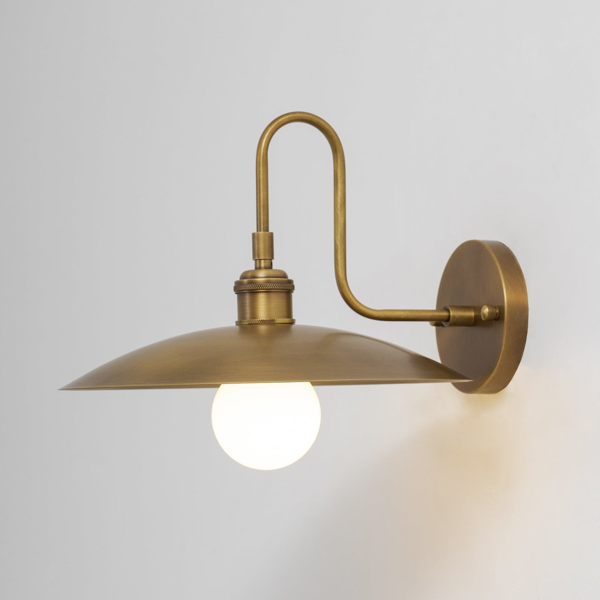 The lamp's arm shown fully extended.