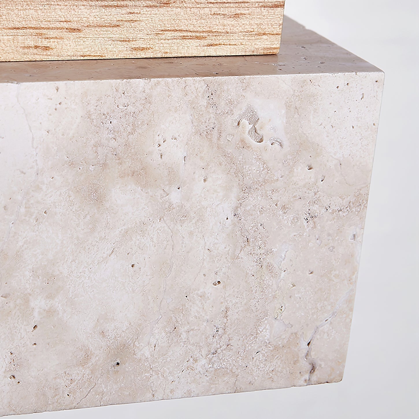 Ciraeila Rectangular Travertine Pendant Light-Neutral Decor