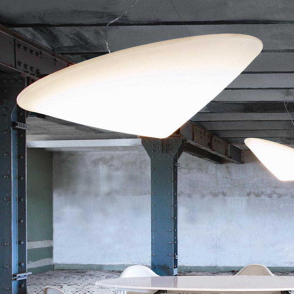 Othian Pendant Lamp Polyethylene Tilted Hat Minimalist-Neutral Decor