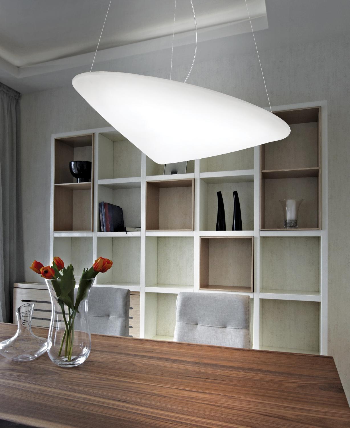 Othian Pendant Lamp Polyethylene Tilted Hat Minimalist-Neutral Decor