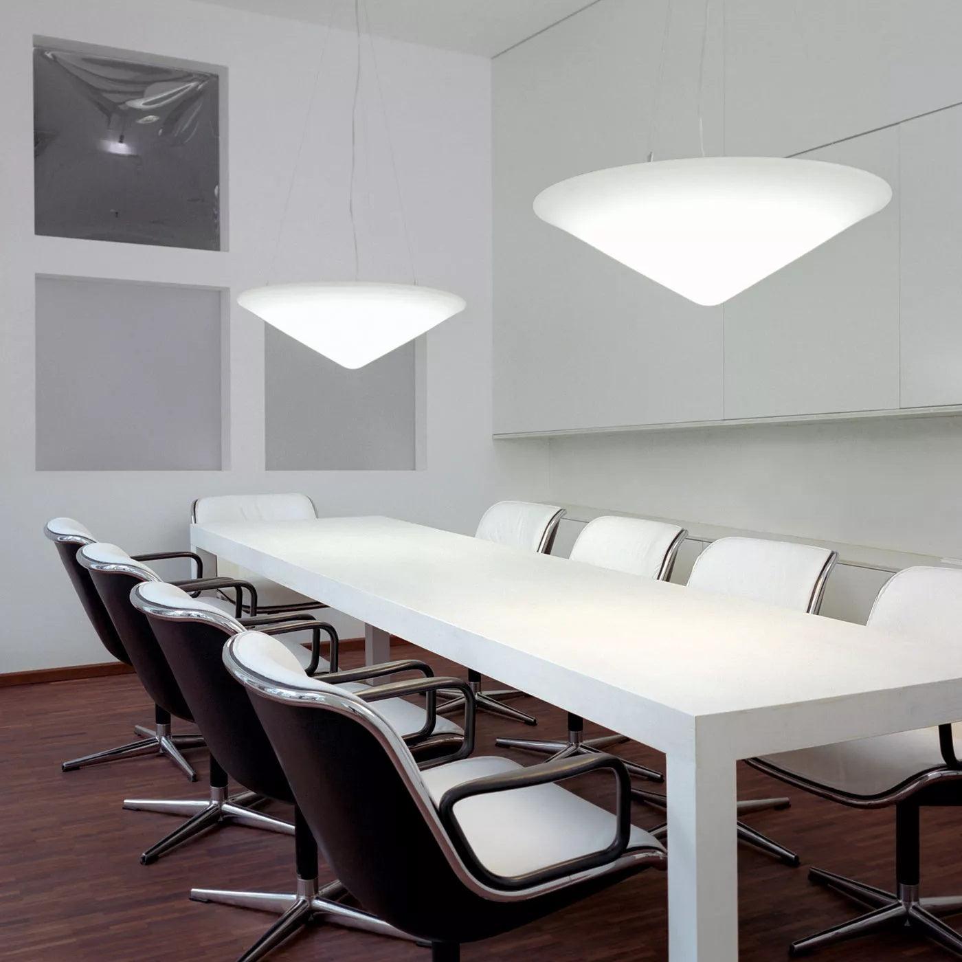Othian Pendant Lamp Polyethylene Tilted Hat Minimalist-Neutral Decor