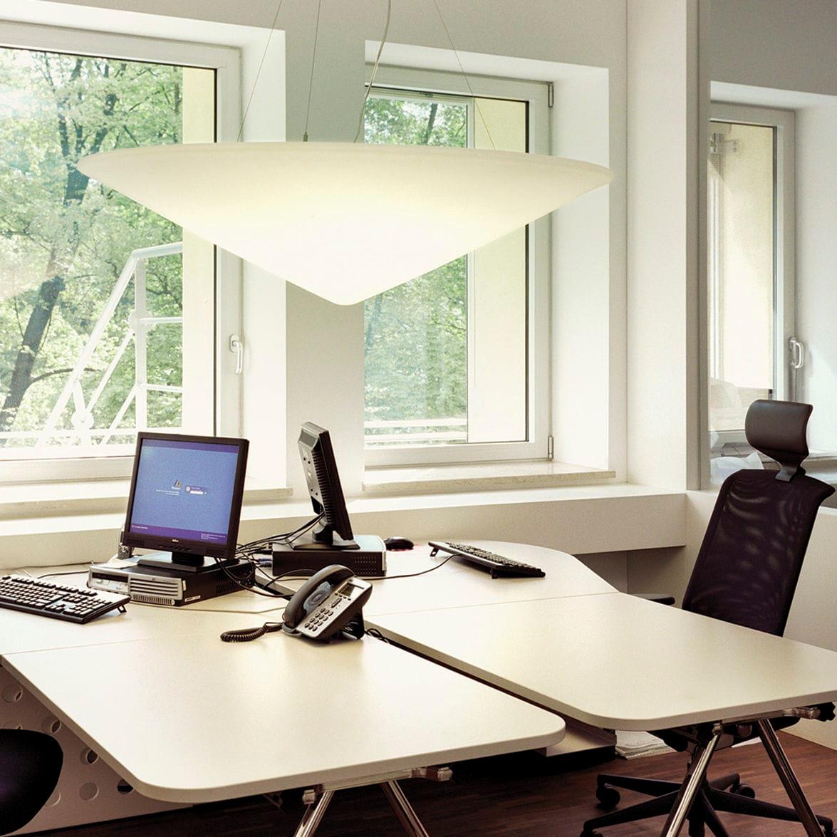 Othian Pendant Lamp Polyethylene Tilted Hat Minimalist-Neutral Decor