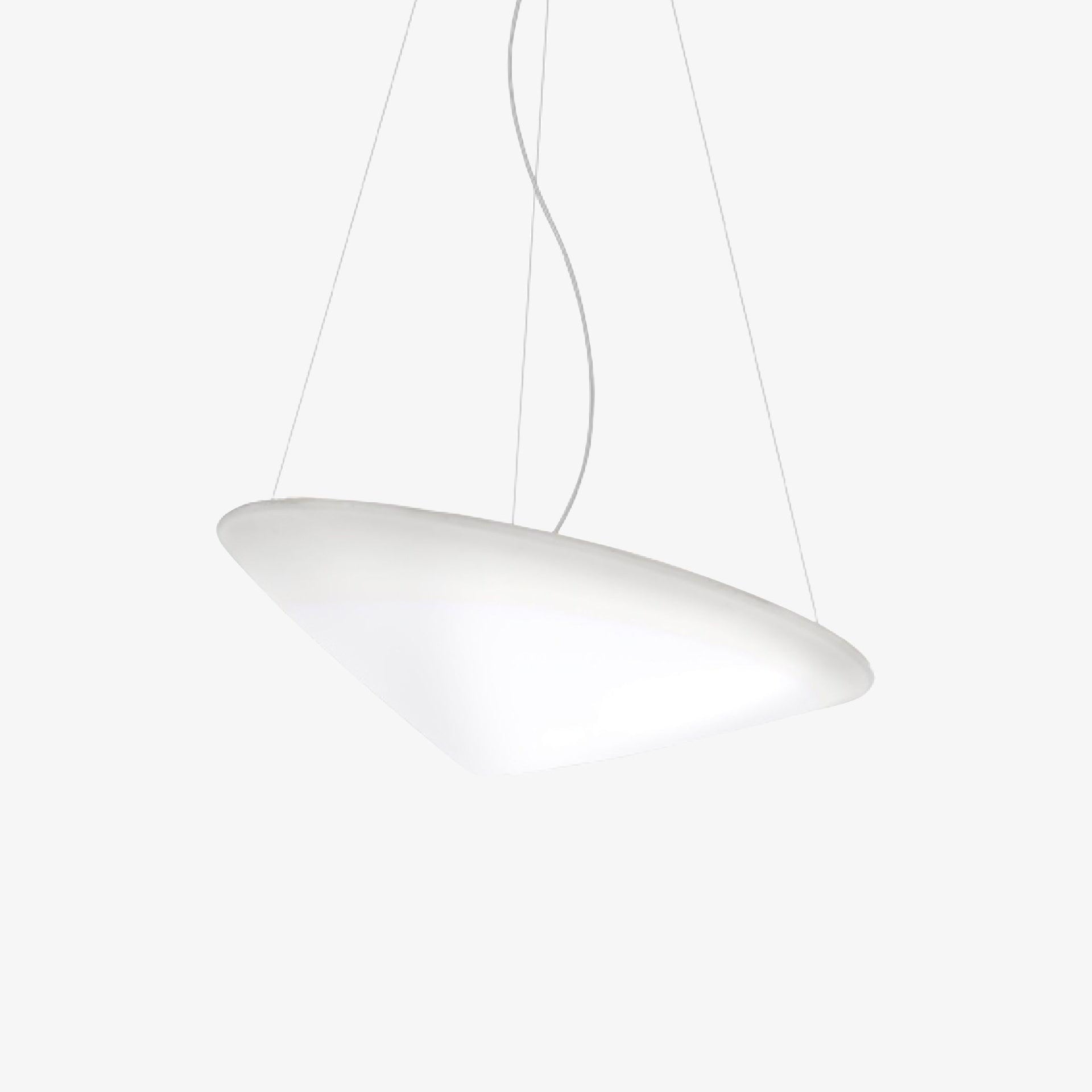 Othian Pendant Lamp Polyethylene Tilted Hat Minimalist-Neutral Decor