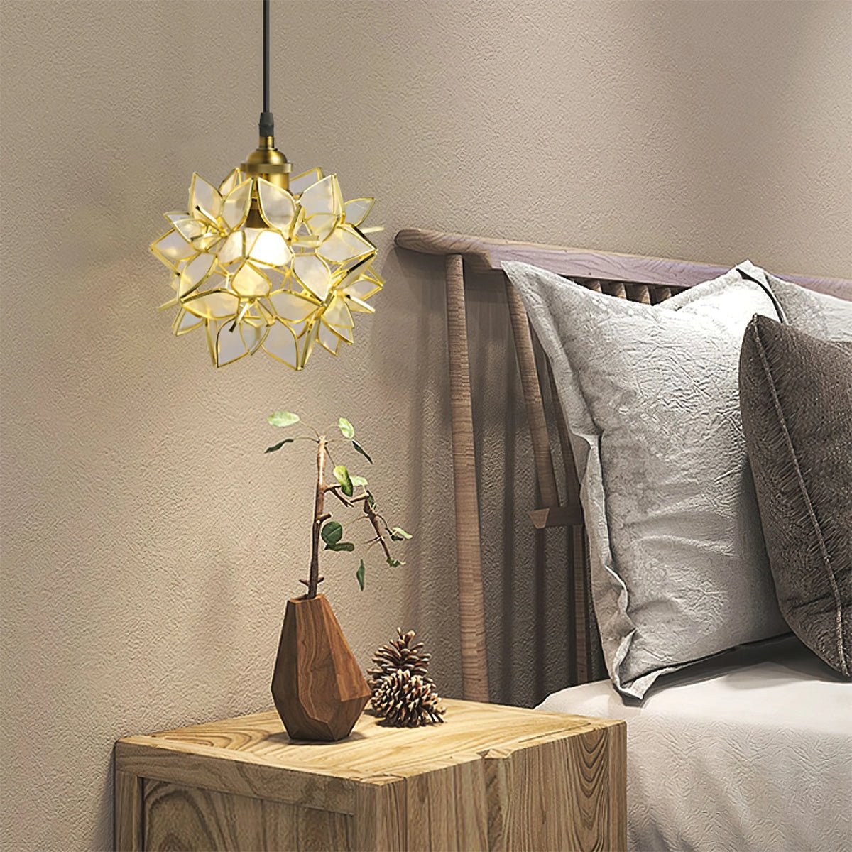 Amara Luxury Glass Pendant Light-Neutral Decor