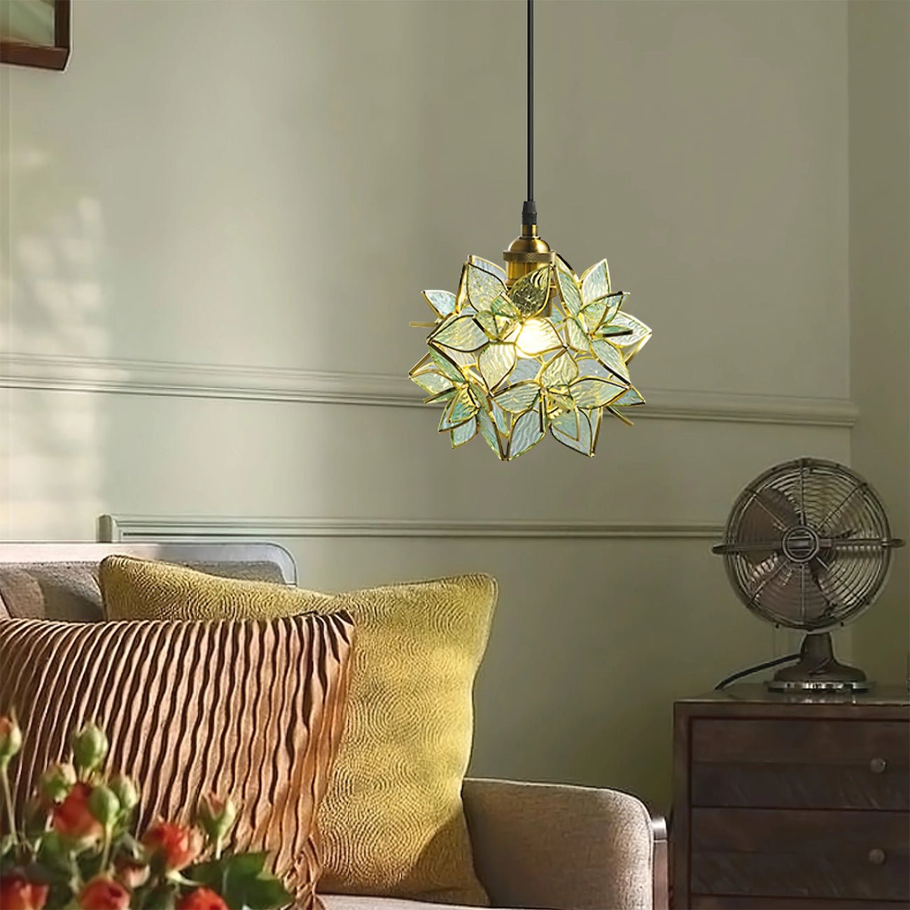 Amara Luxury Glass Pendant Light-Neutral Decor