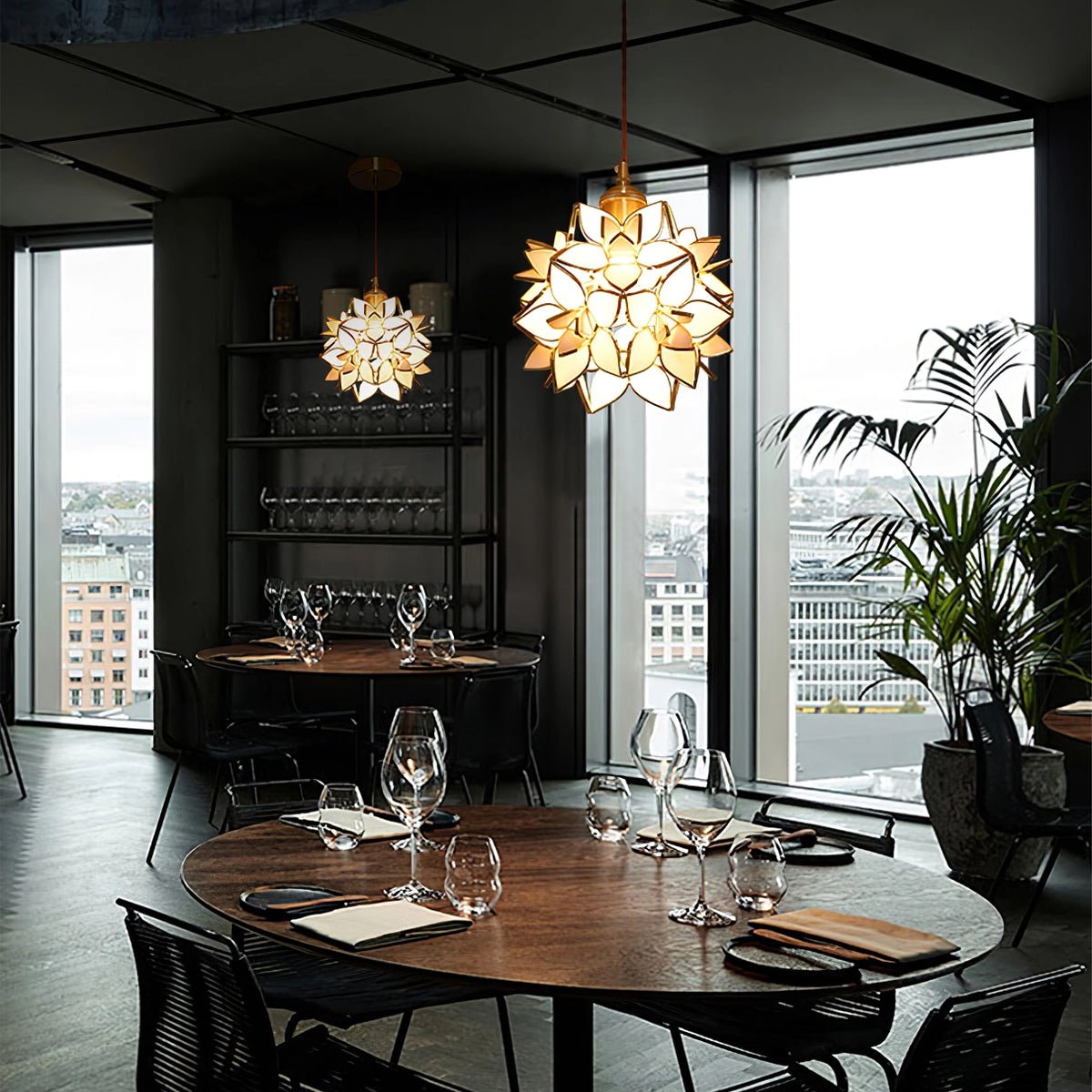 Amara Luxury Glass Pendant Light-Neutral Decor