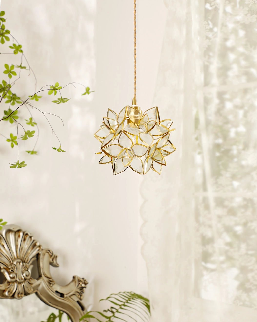 Amara Luxury Glass Pendant Light-Neutral Decor