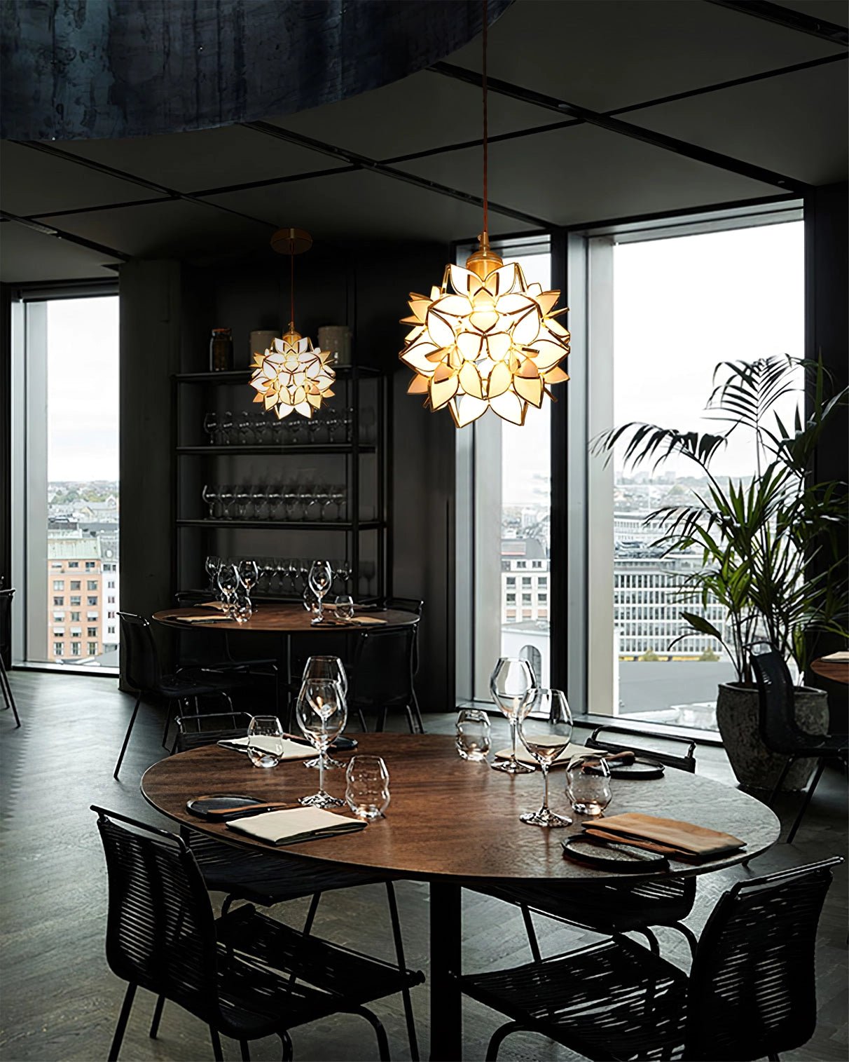 Amara Luxury Glass Pendant Light-Neutral Decor