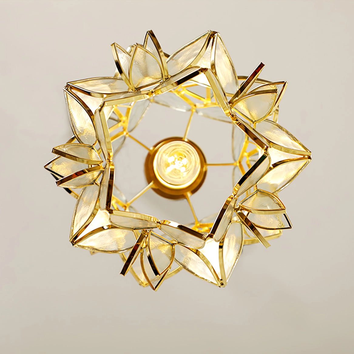 Amara Luxury Glass Pendant Light-Neutral Decor