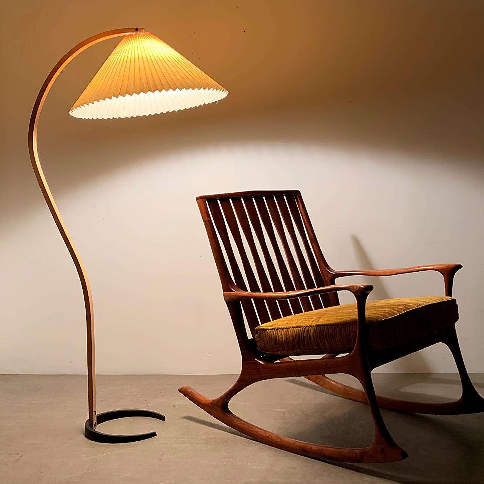 Viaro Wood Floor Lamp-Neutral Decor