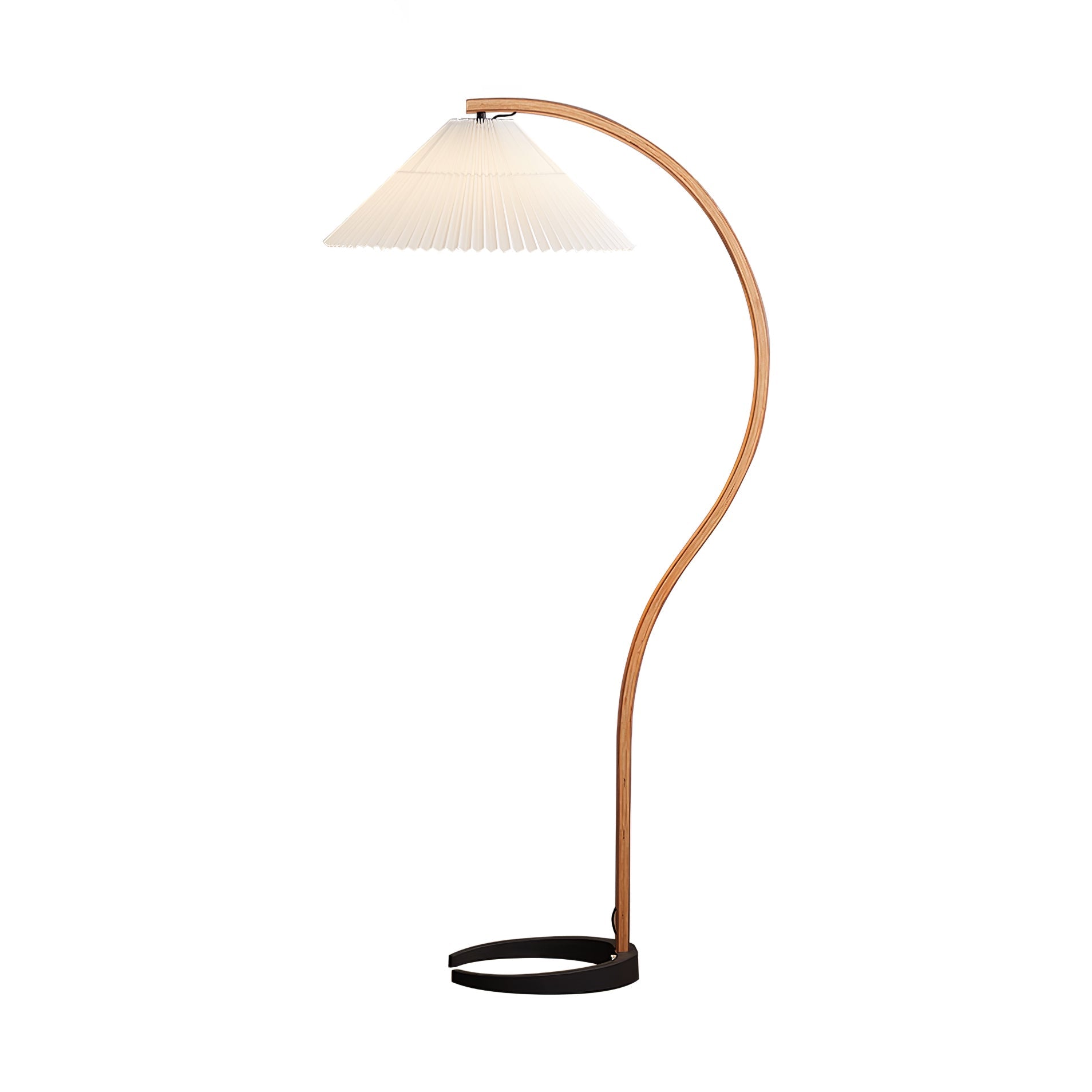 Viaro Wood Floor Lamp-Neutral Decor